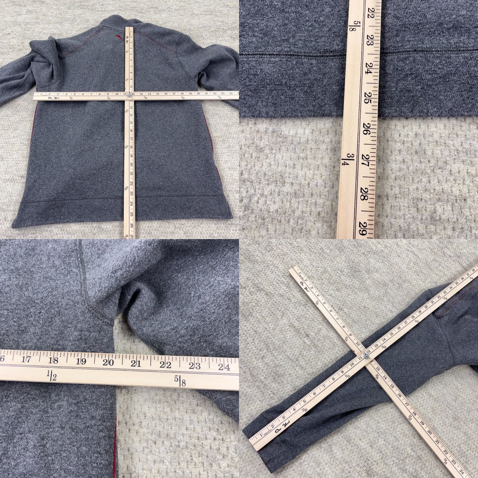 Tommy Bahama VINTAGE Tommy Bahama Sweater Shirt Men M Gray Red Reversible Quarter Zip Marlin 4-Season Casual Mens Size US M / EU 48-50 / 2 - 8 Thumbnail