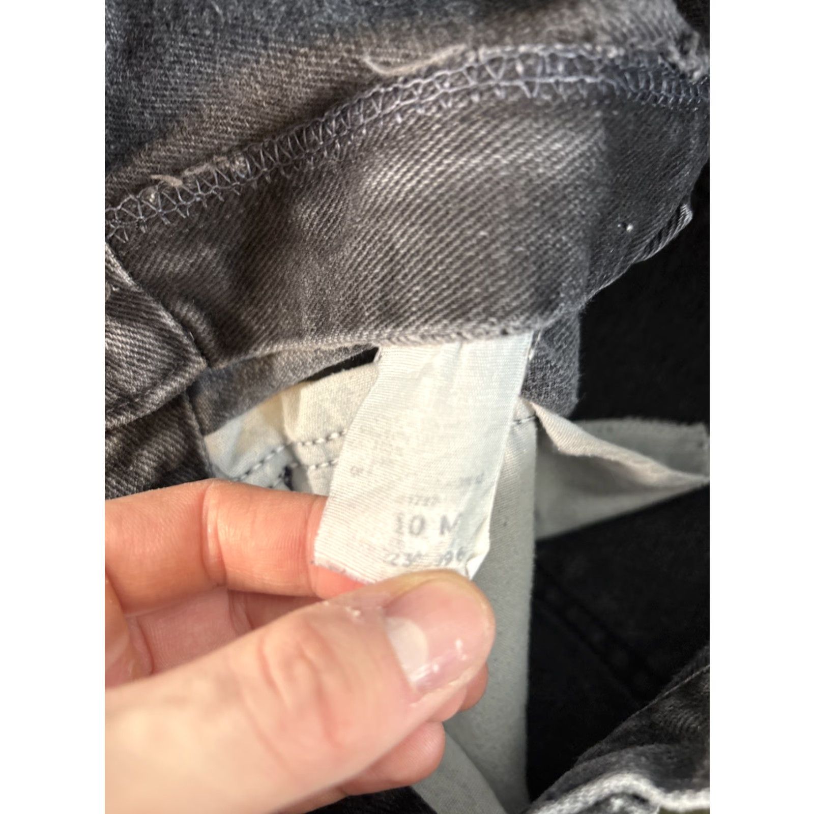 Lee VINTAGE Lee Mom Jeans Womens 28x30 Black High Rise Dark Wash 90s Womens Size 32" / US 10 / IT 46 - 6 Thumbnail