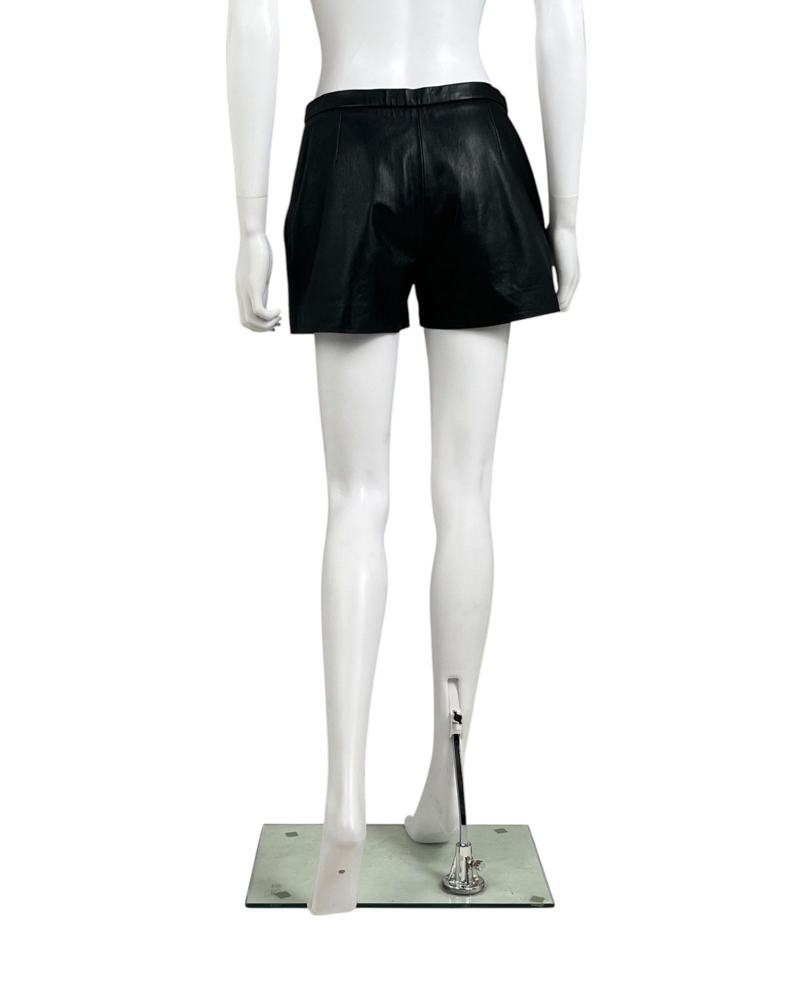 Maison Margiela S/S 2015 Leather Black Shorts Size 28" / US 6 / IT 42 - 3 Thumbnail