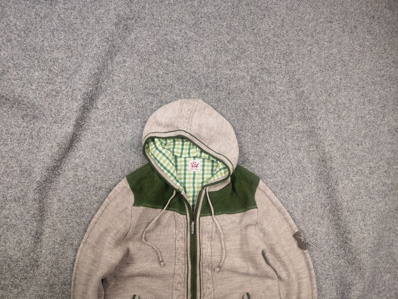 Vintage Spieth & Wensky German Design Knit Wool Blend Zip Hoodie Size US M / EU 48-50 / 2 - 1 Thumbnail