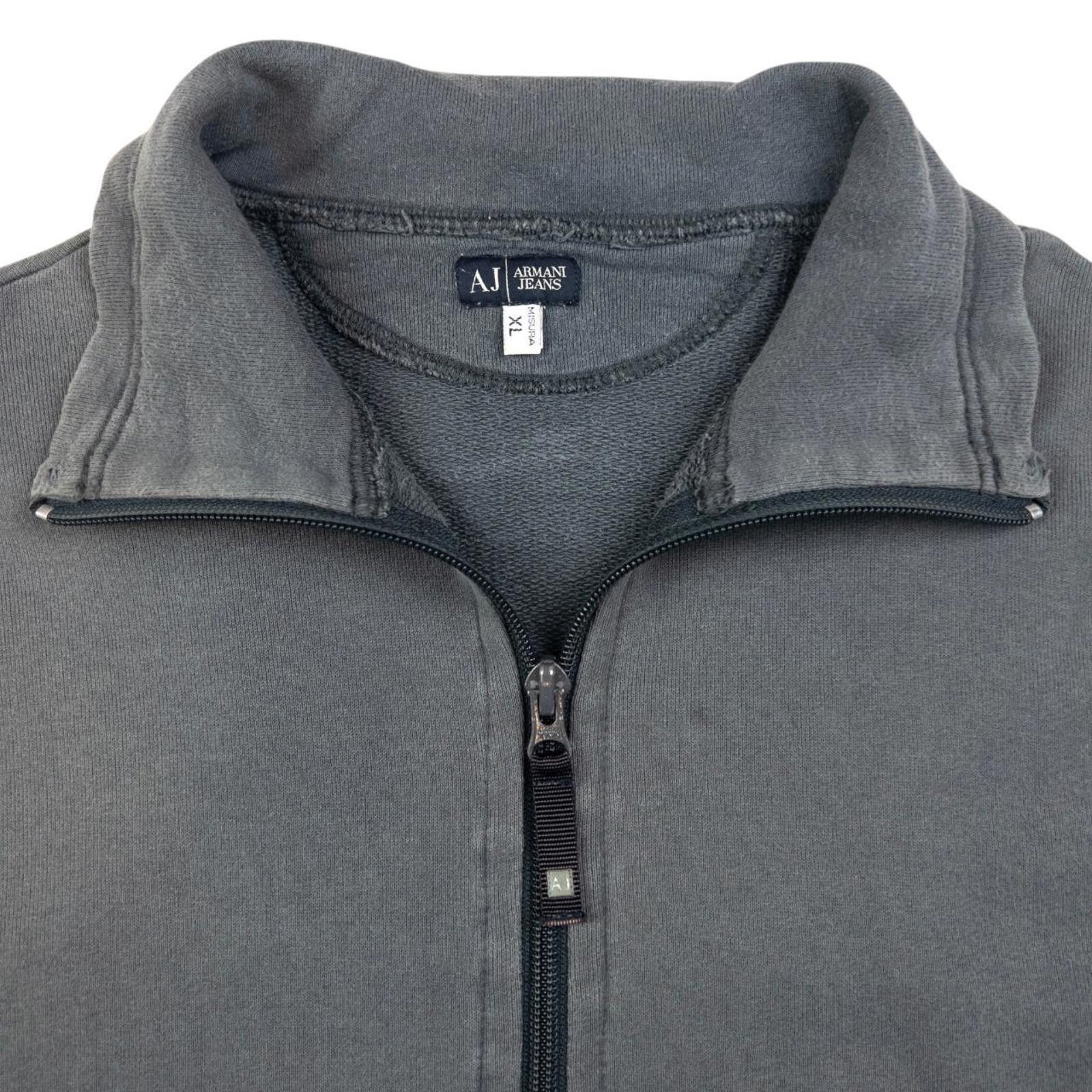 Designer Vintage Armani Jeans Zip Up Sweatshirt Size M Size US M / EU 48-50 / 2 - 3 Thumbnail