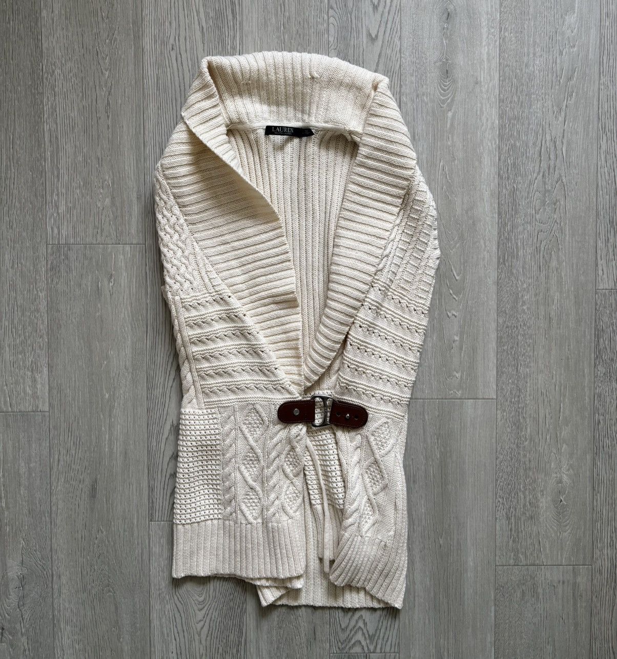 Polo Ralph Lauren × RRL Ralph Lauren × Vintage Polo Ralph Lauren Knitwear Vest Western Leather Size L / US 10 / IT 46 - 1 Thumbnail