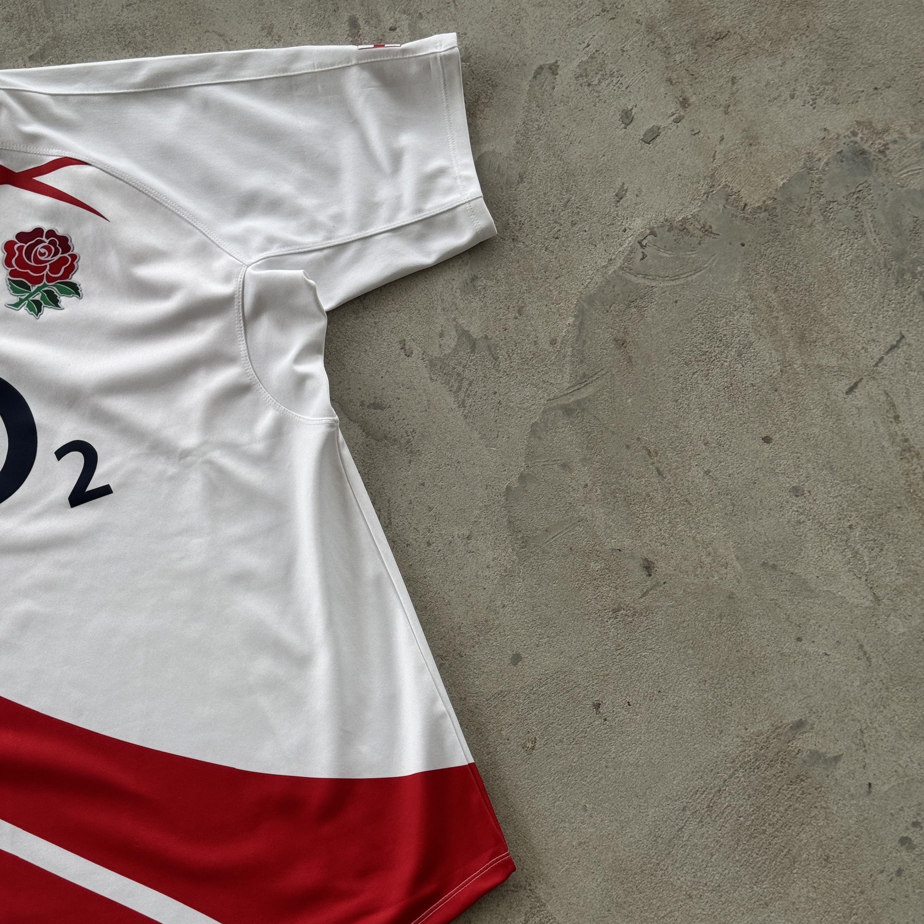 Nike Nike England Rugby O2 Vintage Jersey Shirt White Red XL Size US XL / EU 56 / 4 - 2 Thumbnail