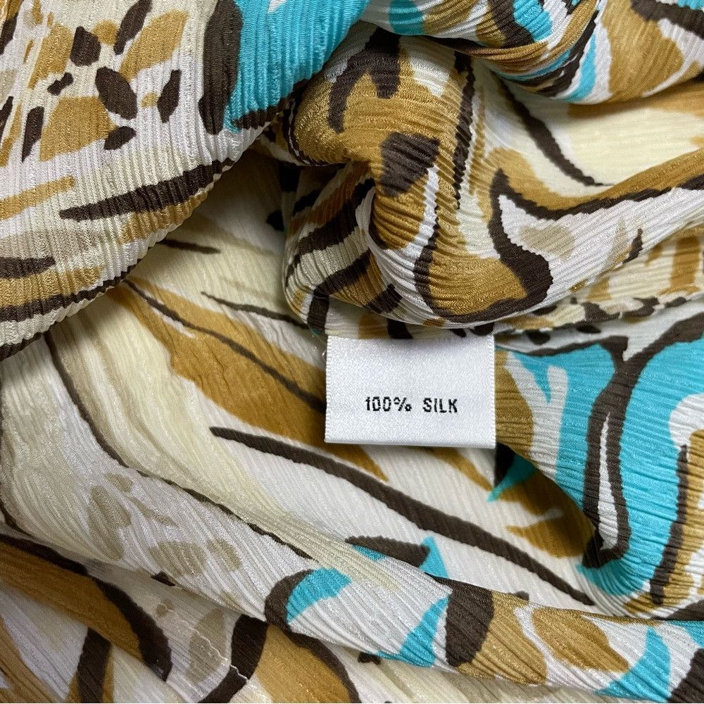 Talbots Talbots Pure Silk Crinkled Blouse Size L Size L / US 10 / IT 46 - 7 Thumbnail