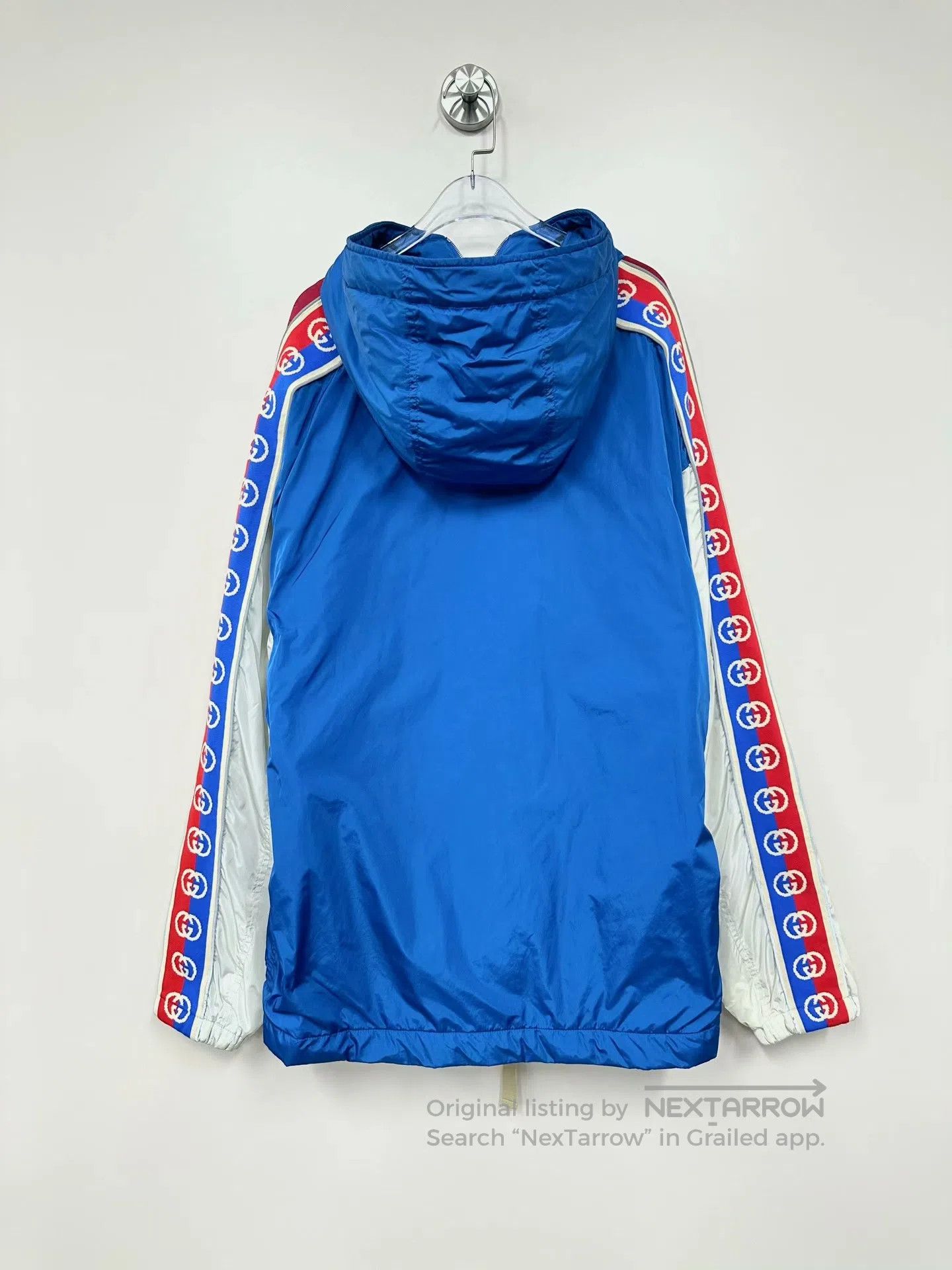 Gucci Guicci Multicolor block arm logo zippered hooded jacket| Size US M / EU 48-50 / 2 - 2 Thumbnail