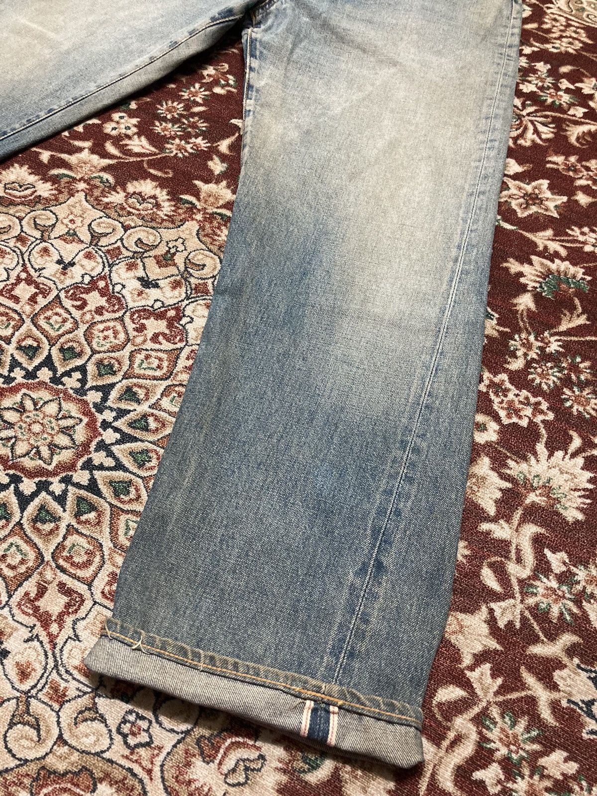 Japanese Brand Vintage Distressed Sewing Chop Jeans Size US 30 / EU 46 - 6 Thumbnail