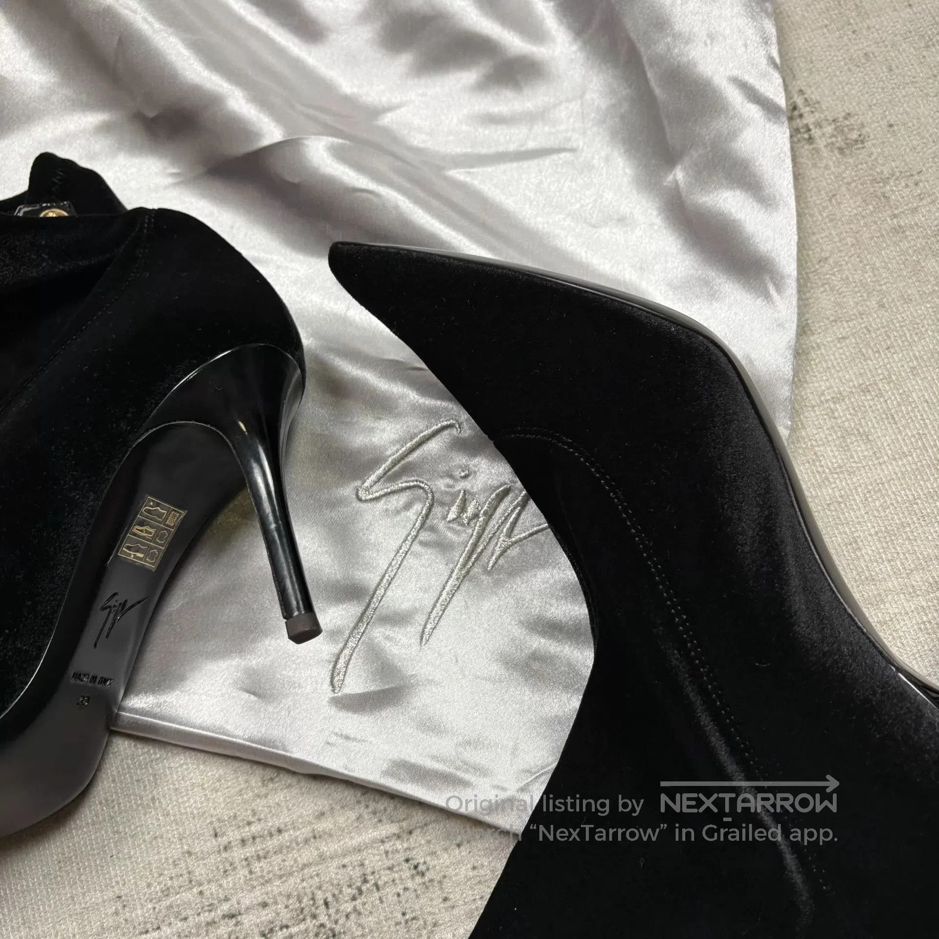 Giuseppe Zanotti GIUSEPPE ZANOTTI Velvet High Heels. Size US 8 / IT 38 - 8 Thumbnail