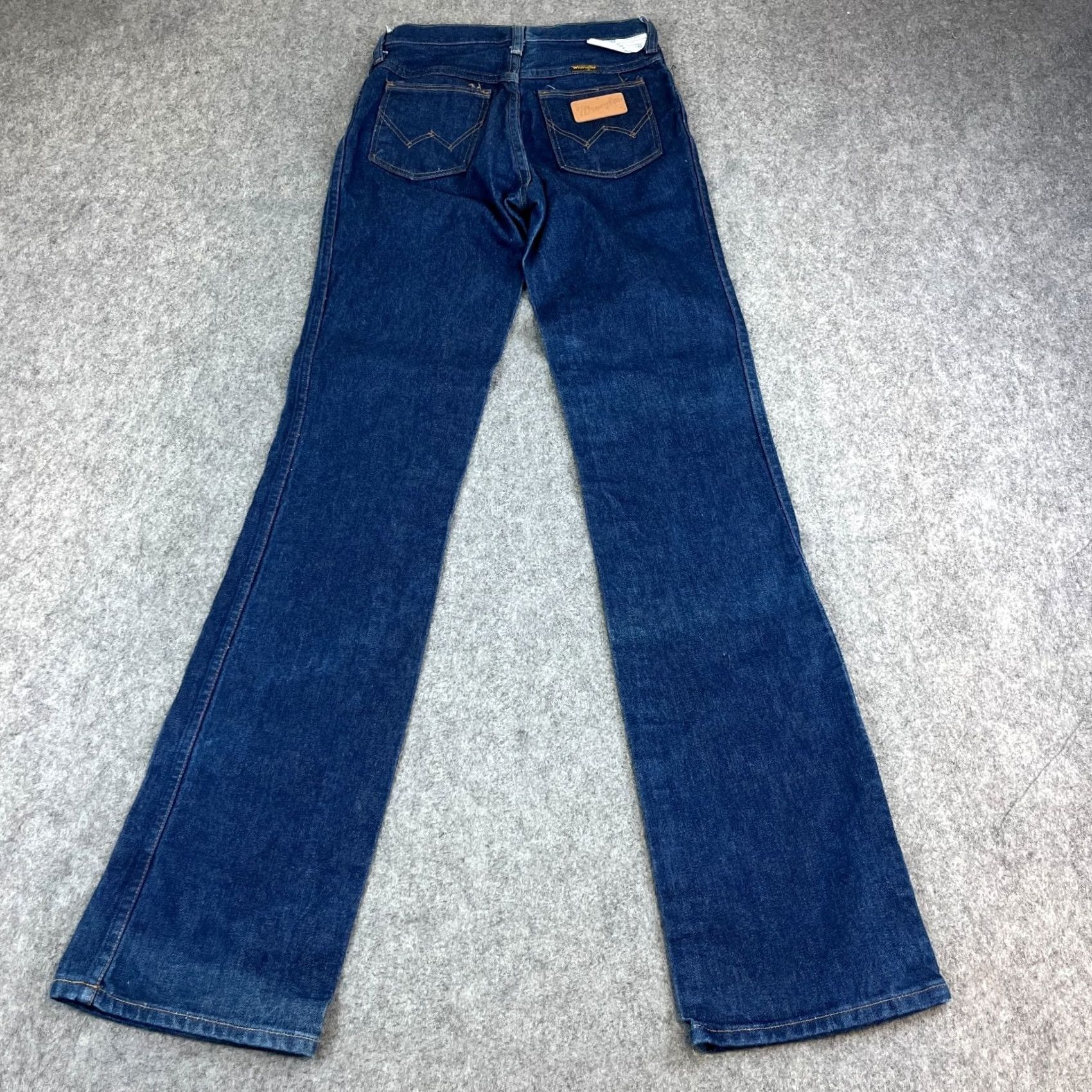 Wrangler VINTAGE Wrangler Jeans Straight 26 36 UK 6 Dark Blue High Waist Western Women Jeans Regular Blue 5-Pocket Womens Size 30" / US 8 / IT 44 - 2 Thumbnail