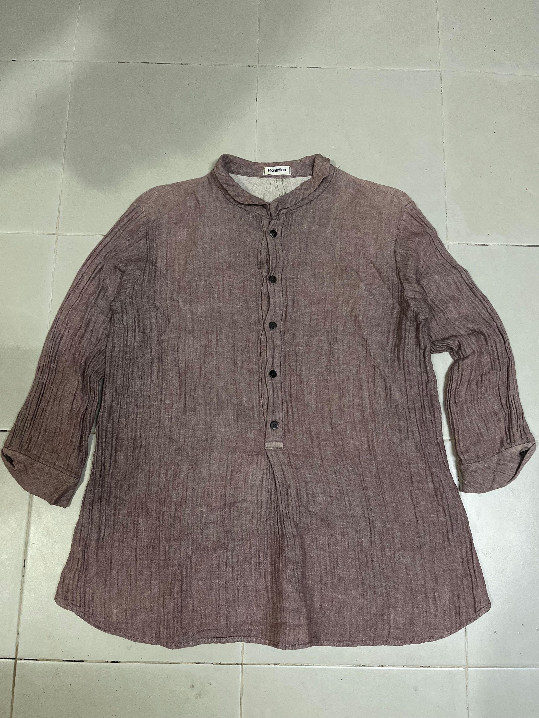 Designer × Issey Miyake × Japanese Brand Plantation Issey Miyake Blouse Ziggy Chen Art Style Size M / US 6-8 / IT 42-44 - 1 Thumbnail