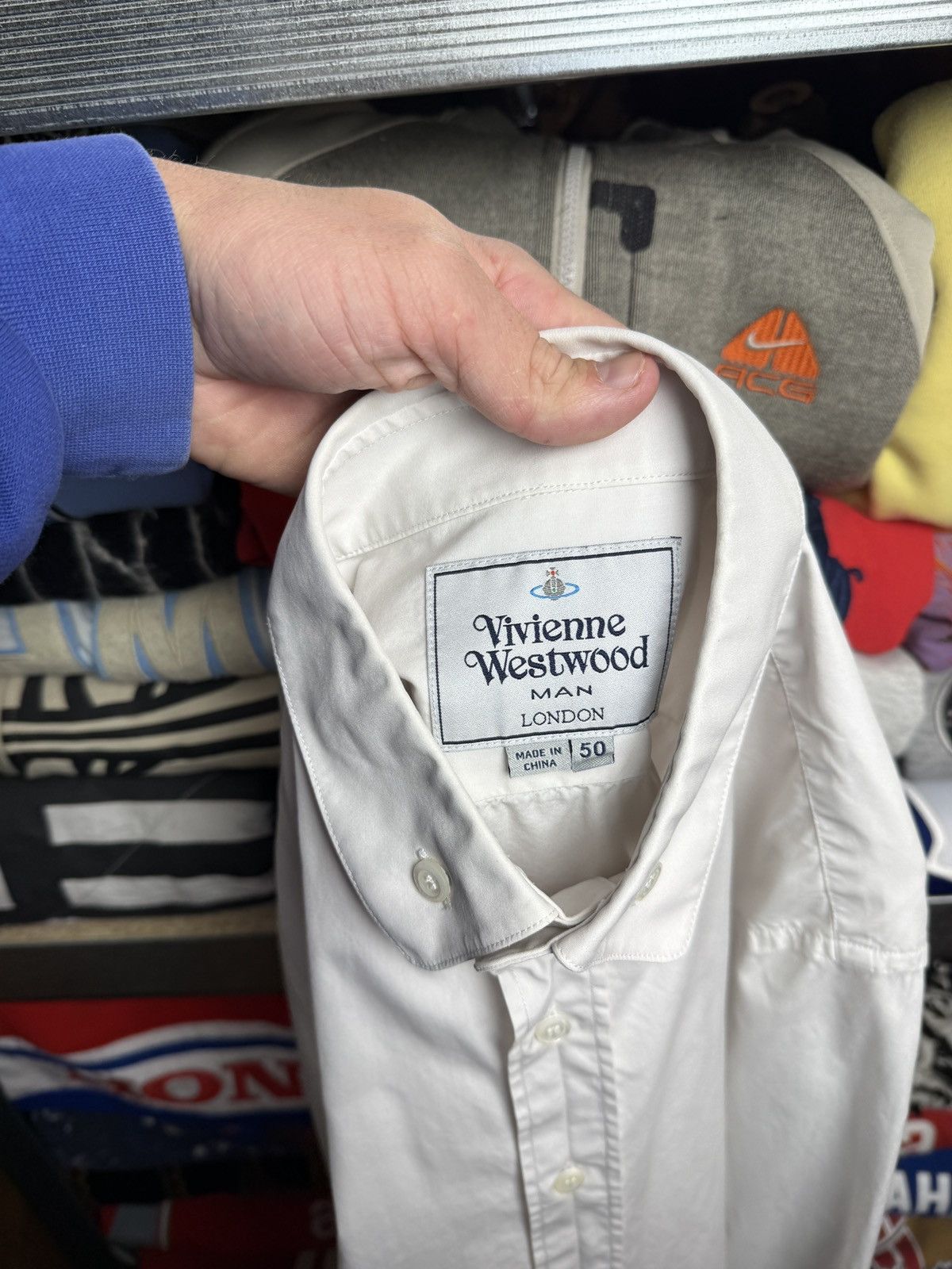 Vivienne Westwood Vivienne Westwood Shirt White Rare Mini Logo Size US M / EU 48-50 / 2 - 9 Thumbnail