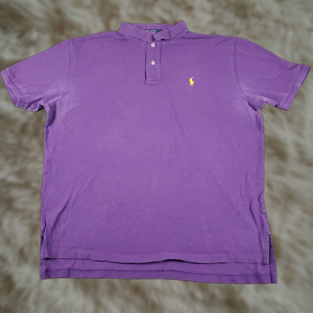 Ralph Lauren Ralph Lauren Polo Shirt Mens XL Purple Pony Casual Short Sleeve Shirt Size US XL / EU 56 / 4 - 1 Thumbnail