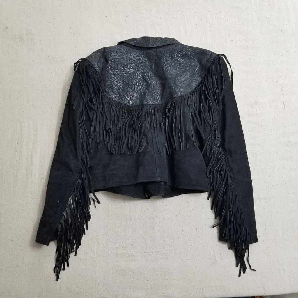 M. Julian M. Julian vintage fringe leather jacket sz L Size L / US 10 / IT 46 - 4 Thumbnail