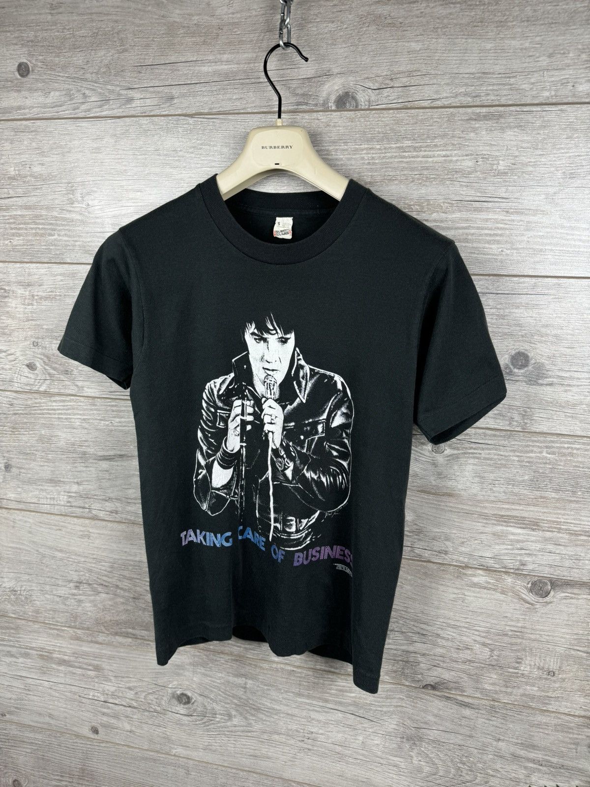 Vintage 1989 Elvis Presley Vintage Taking Care of Business T-shirt Size US S / EU 44-46 / 1 - 1 Thumbnail
