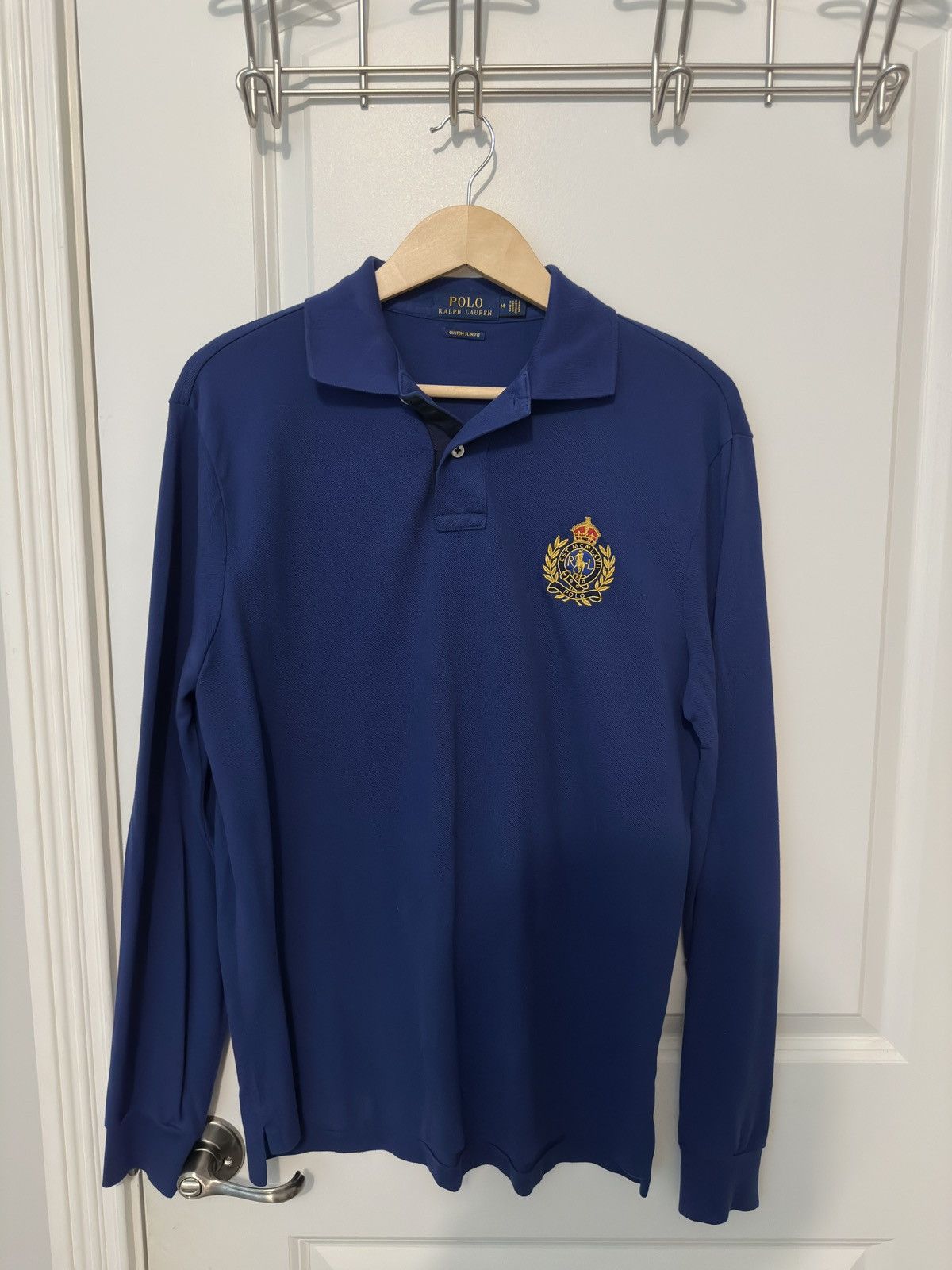Polo Ralph Lauren Polo Ralph Lauren Blue Rugby Long Sleeve Polo Size US M / EU 48-50 / 2 - 1 Thumbnail