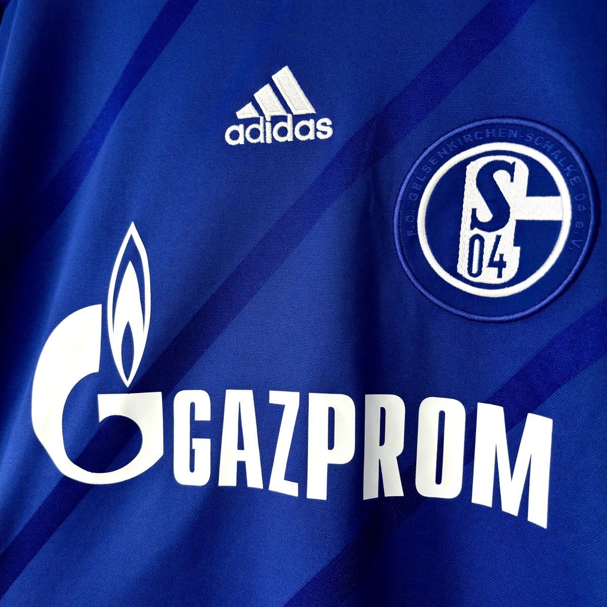 Adidas 2012 2014 Schalke Germany Adidas Home Soccer Jersey Shirt FC Size US L / EU 52-54 / 3 - 4 Thumbnail