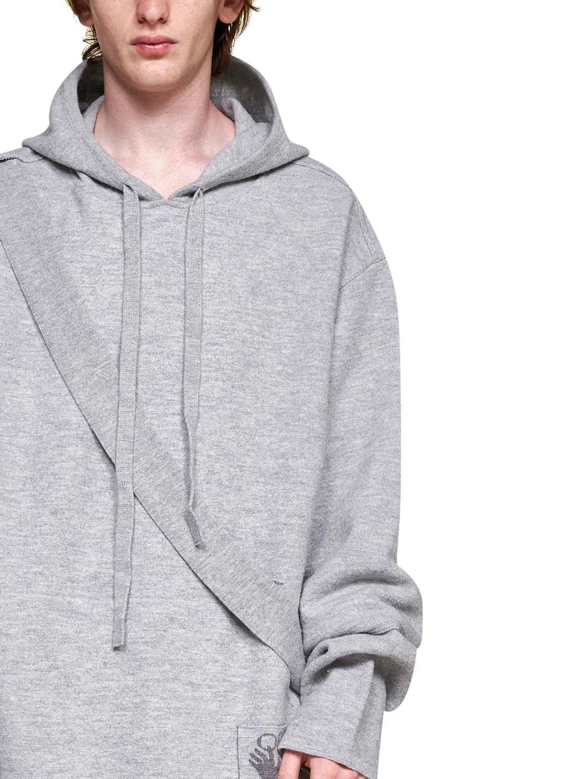 Off-White o1y0325 Logo Hooded Sweater in Grey Size US XS / EU 42 / 0 - 2 Thumbnail