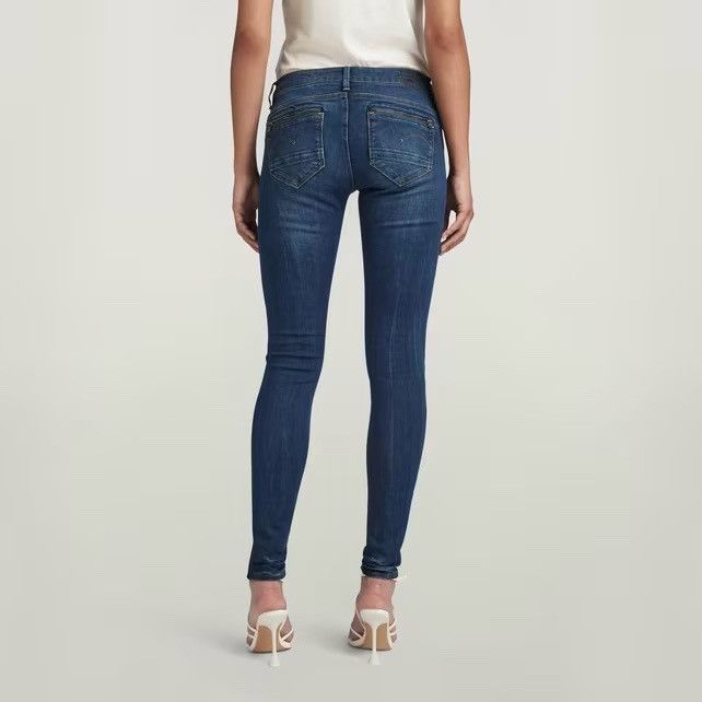 G-Star G-Star RAW Womens Midge Zip Mid Waist Skinny Jeans Blue Size 32" / US 10 / IT 46 - 2 Thumbnail