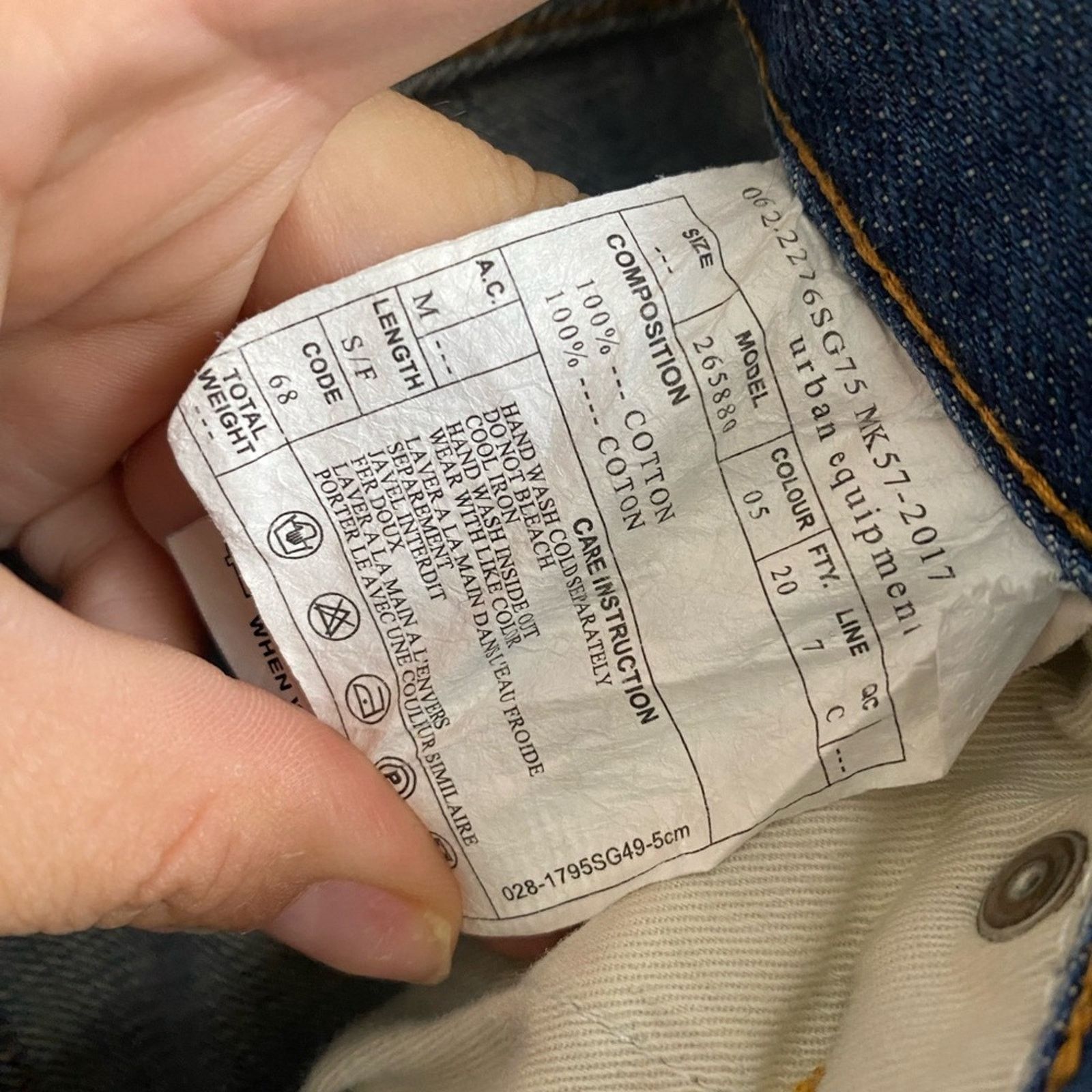 Other urban equipment Five CM Mens Distressed Jeans 30 Size US 31 - 5 Thumbnail