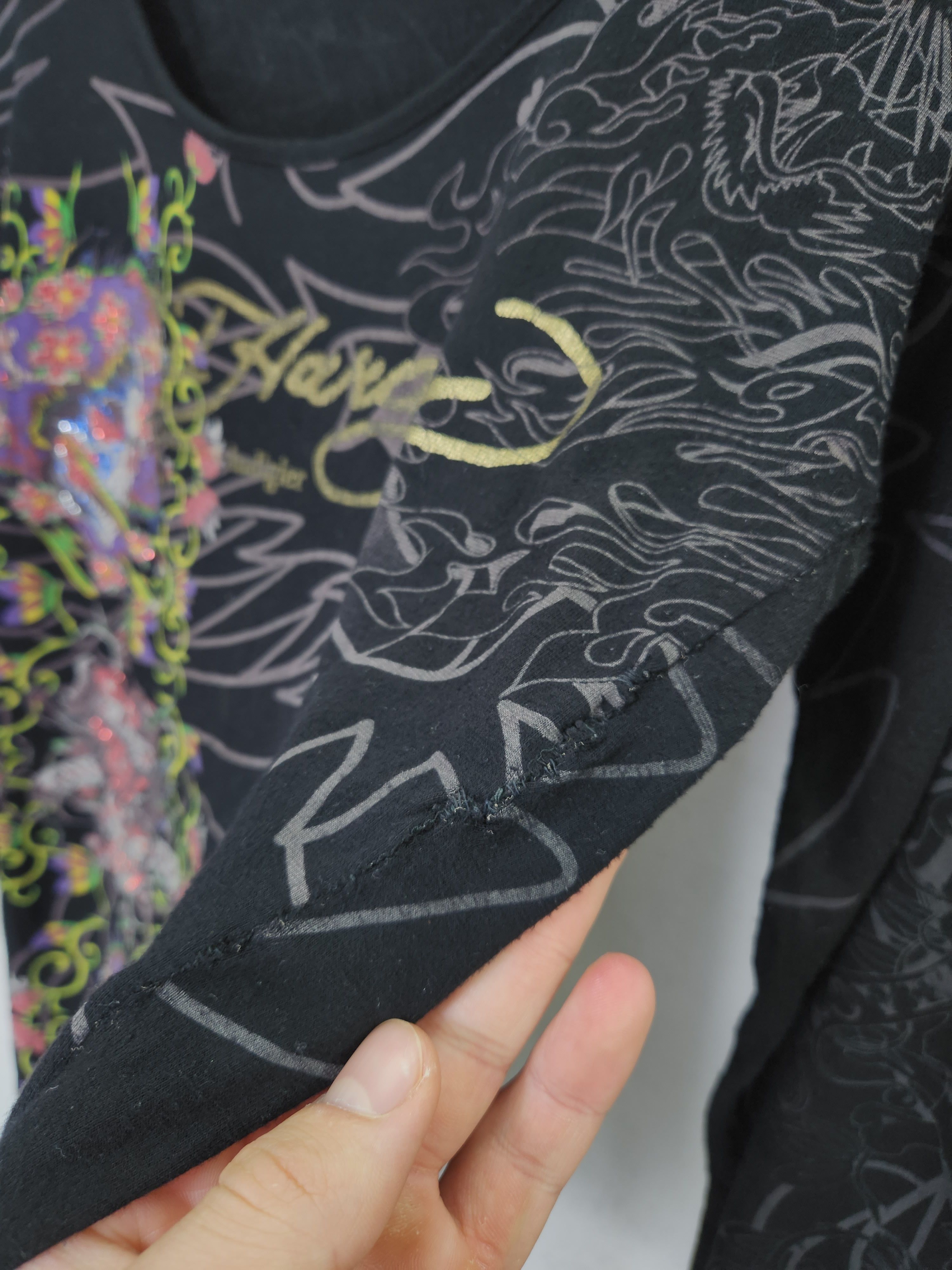 Christian Audigier Ed hardy by Christian Audigier skulls long sleeve shirt Size M / US 6-8 / IT 42-44 - 6 Thumbnail