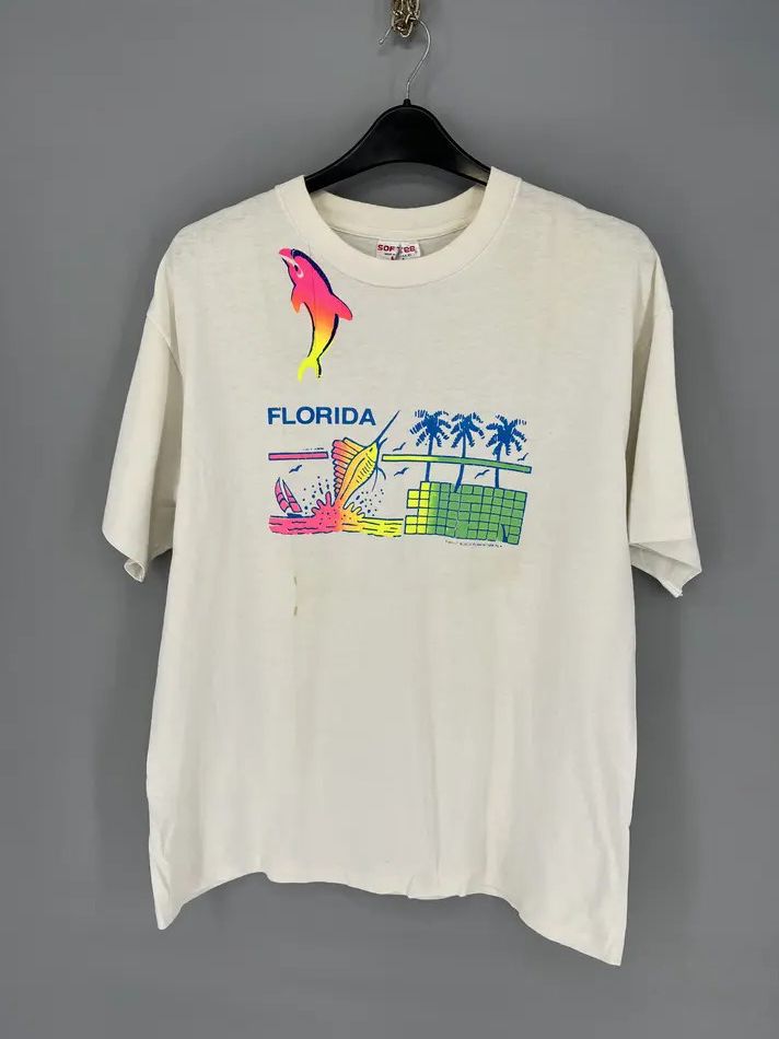 Vintage 90s Florida All Over Print Shirt Y2K Size US XL / EU 56 / 4 - 3 Thumbnail