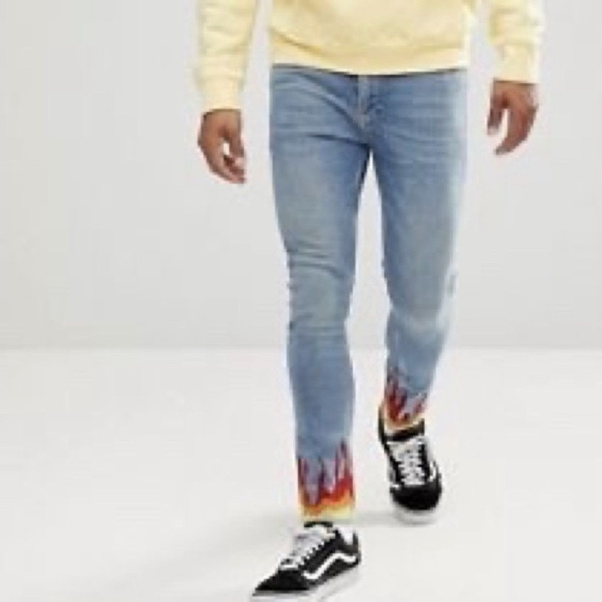 Asos ASOS Skinny Flame Jeans Size US 32 / EU 48 - 6 Thumbnail
