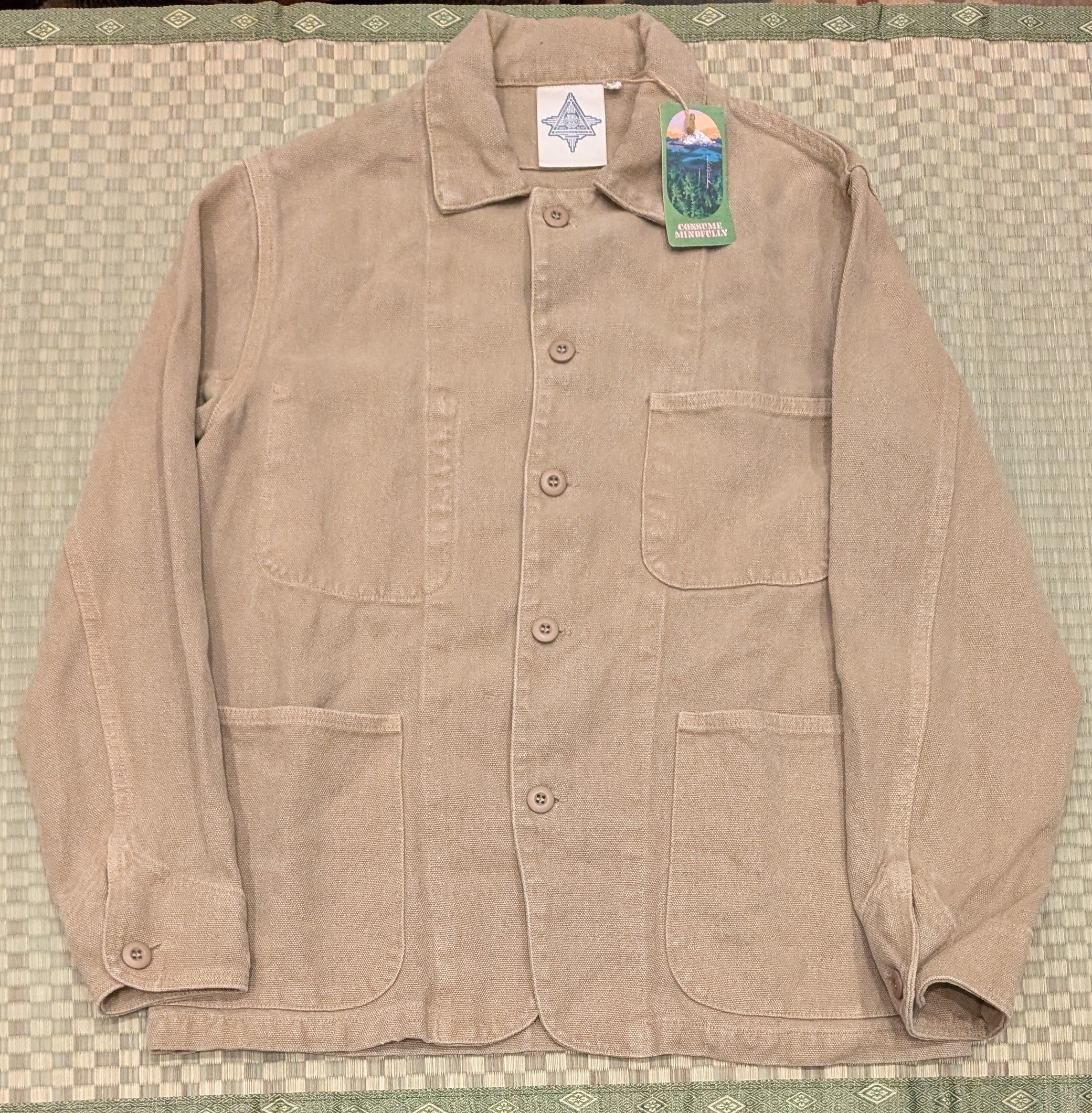 Jungmaven NWT Jungmaven Tamarack Jacket Desert Khaki 100% Hemp Canvas Size US M / EU 48-50 / 2 - 1 Thumbnail