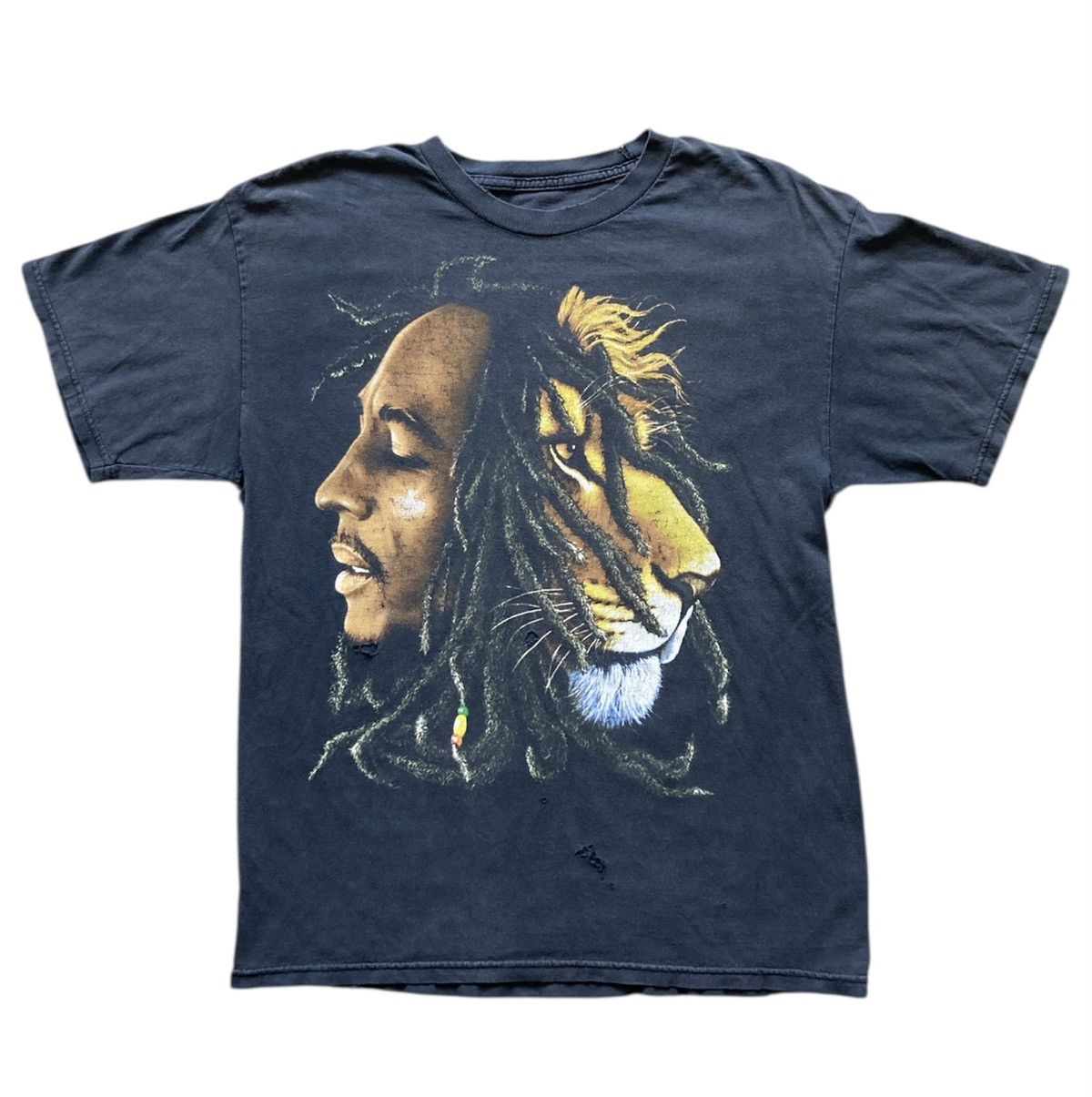Band Tees Vintage Distressed Bob Marley Tee 90s Y2K T Shirt Band Zion Size US L / EU 52-54 / 3 - 5 Thumbnail