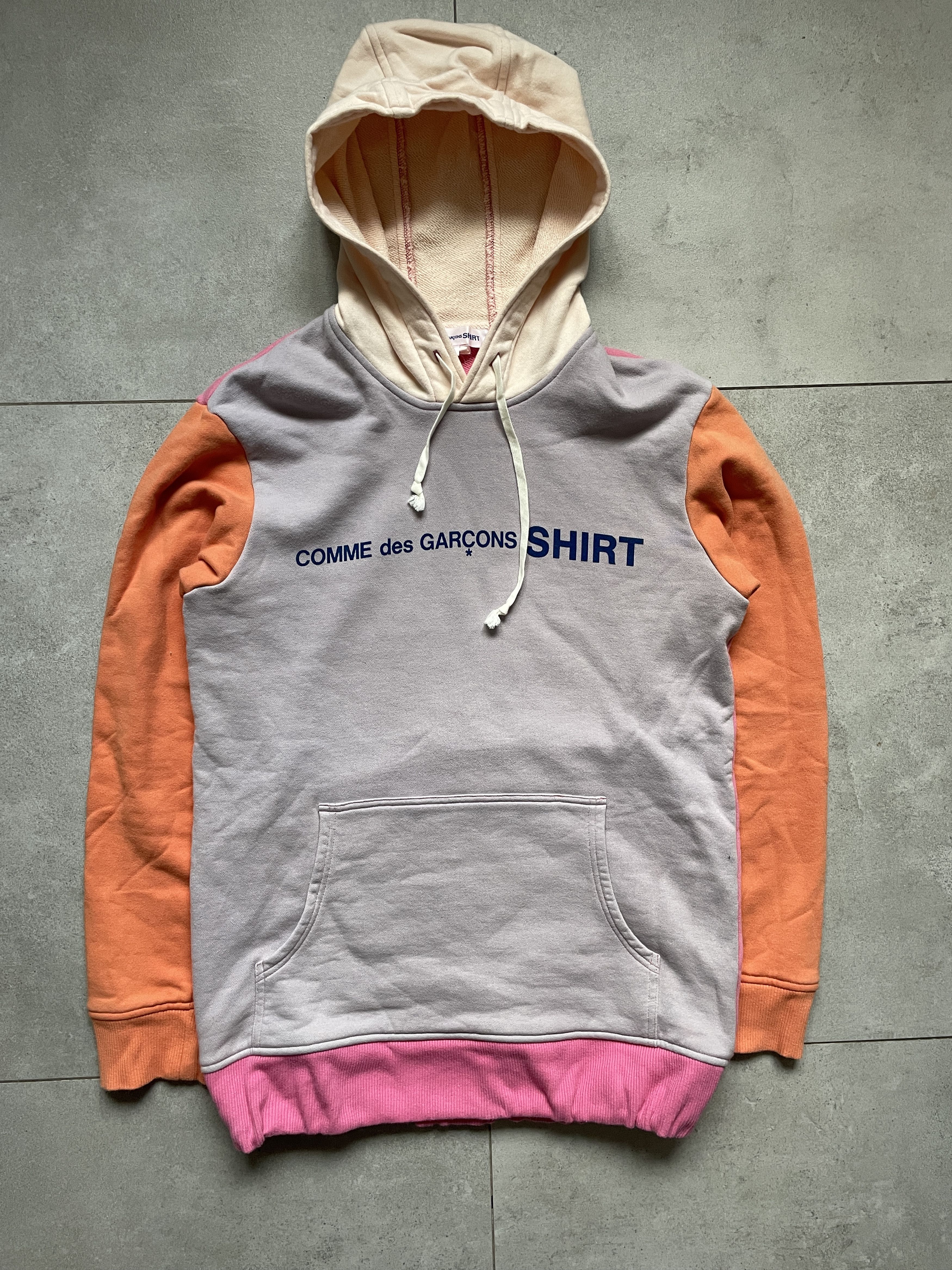 Comme des Garcons CDG COMME DES GARCONS SHIRT COLOR BLOCK LOGO HOODIE Size US L / EU 52-54 / 3 - 3 Thumbnail