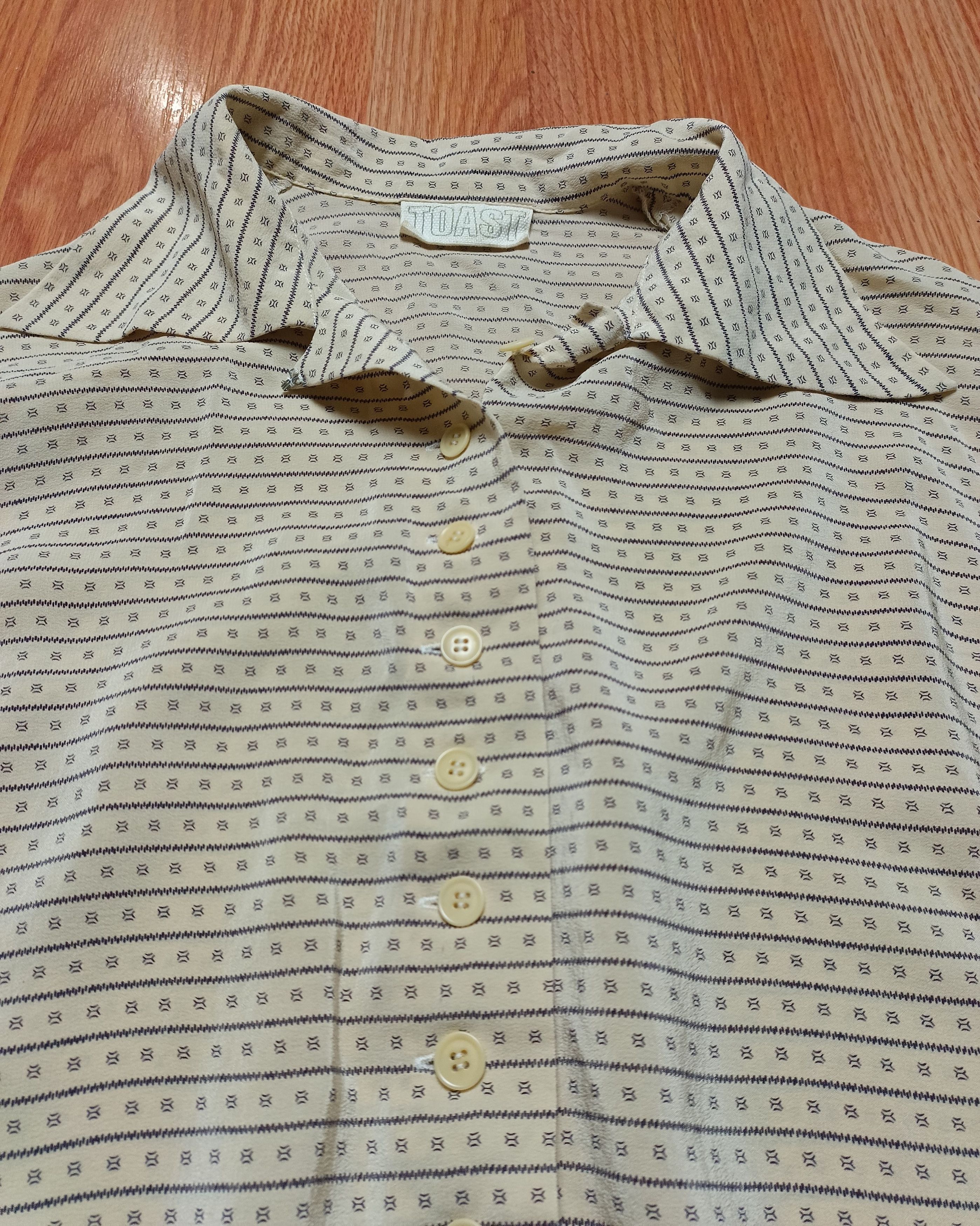Designer TOAST Abstract Print Silk Blouse Shirt UK 8 Size S / US 4 / IT 40 - 6 Thumbnail