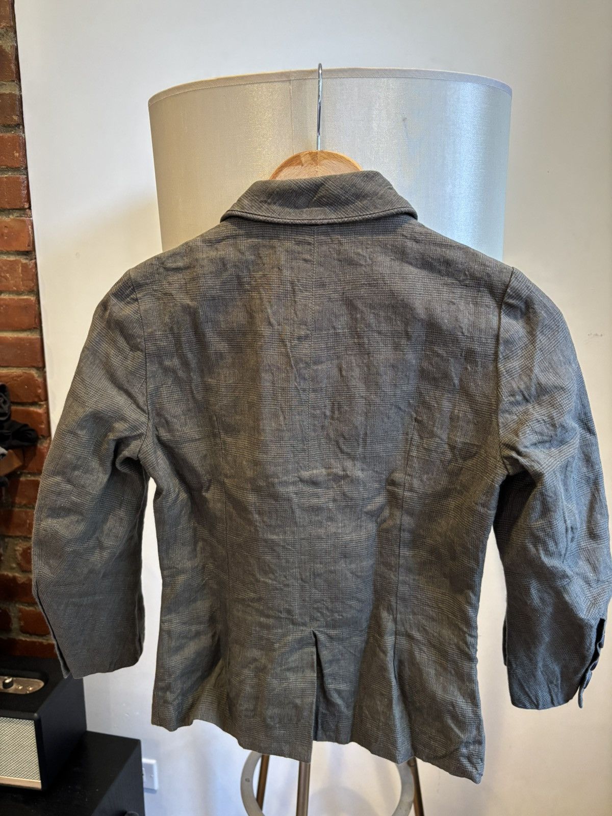 Paul Harnden Shoemakers Paul Harnden Linen Shawl Collar Jacket Size XS / US 0-2 / IT 36-38 - 2 Thumbnail
