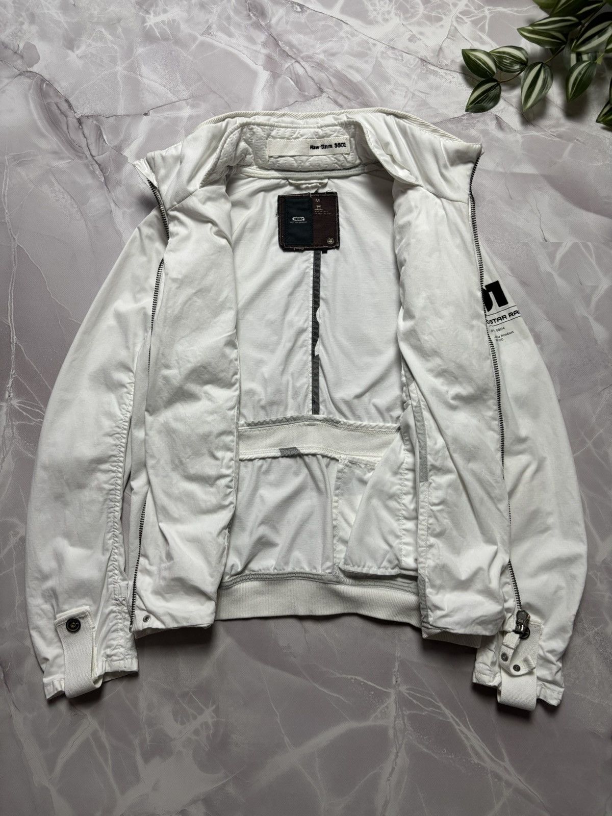 G-Star G-Star RAW Y2K 2000s Utility Military Jacket White Womens M Size M / US 6-8 / IT 42-44 - 10 Thumbnail