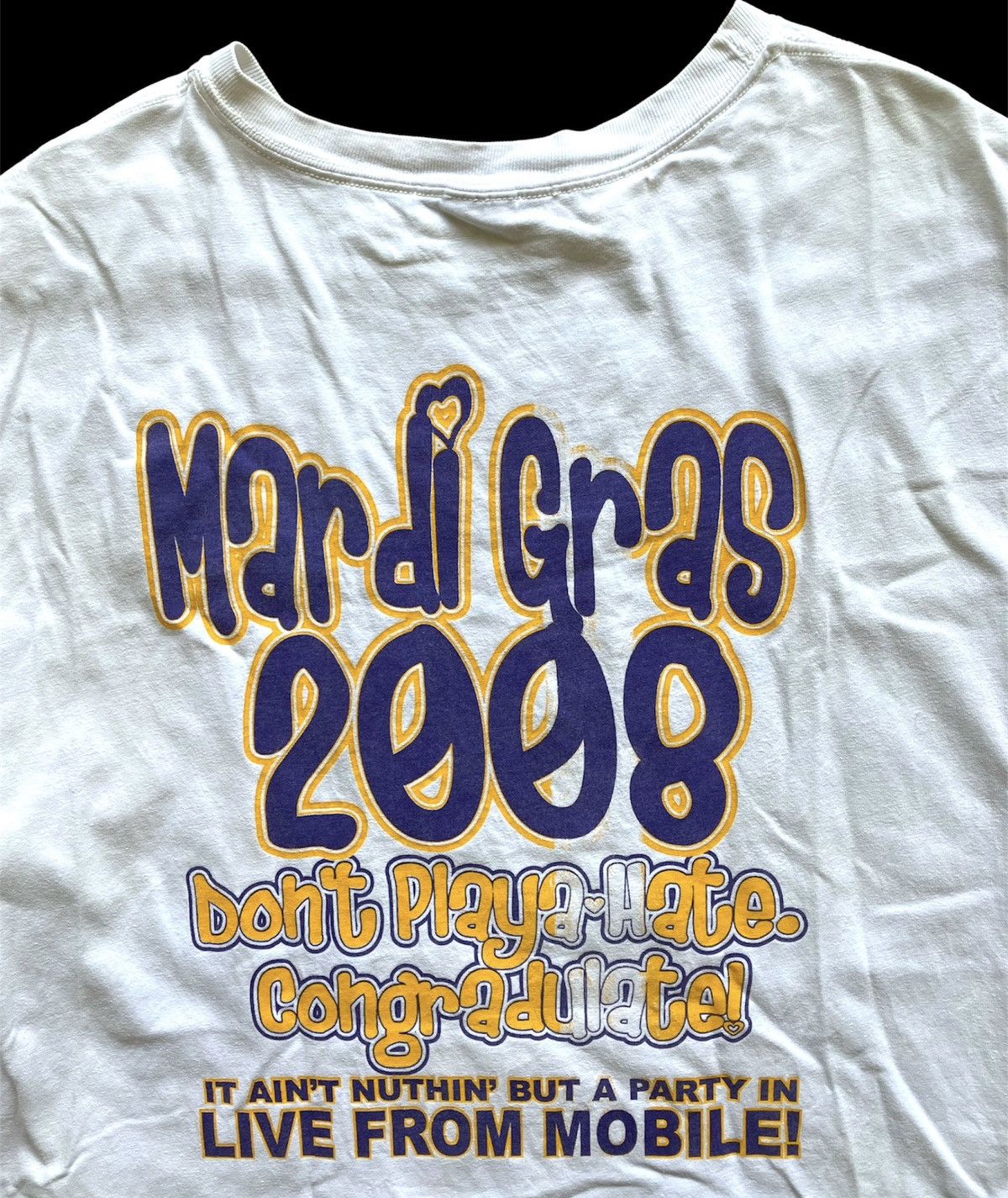 Rap Tees 2008 Mardi Gras Tee Mobile Freaknik Shirt Lil Wayne VTG Rap Size US XL / EU 56 / 4 - 2 Thumbnail