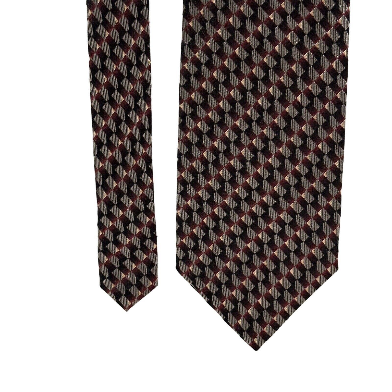 Handmade Valerio Garati HandMade Pure Silk Necktie 31/2 “Wide 60“Long Size ONE SIZE - 4 Thumbnail