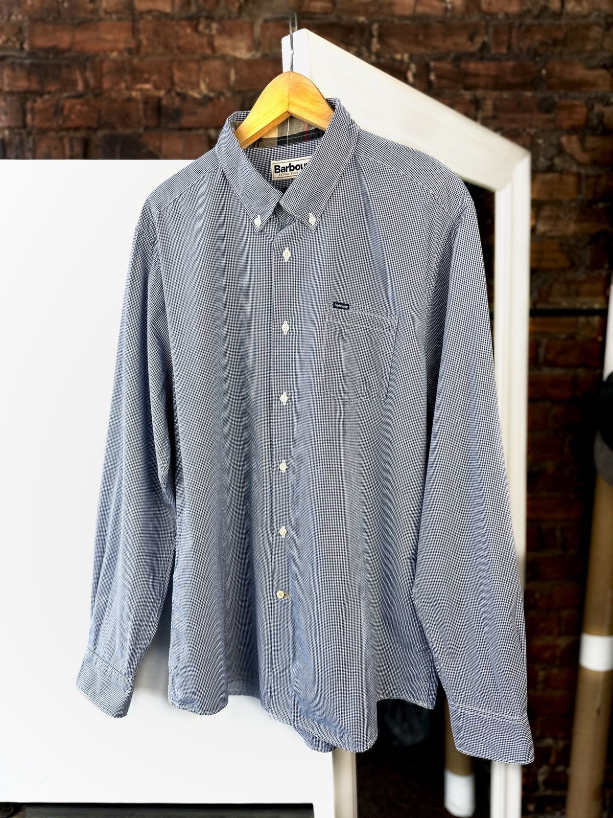 Barbour Men’s Barbour Shirts Button Up Plaid Light Blue Size: XL Size US XL / EU 56 / 4 - 1 Thumbnail