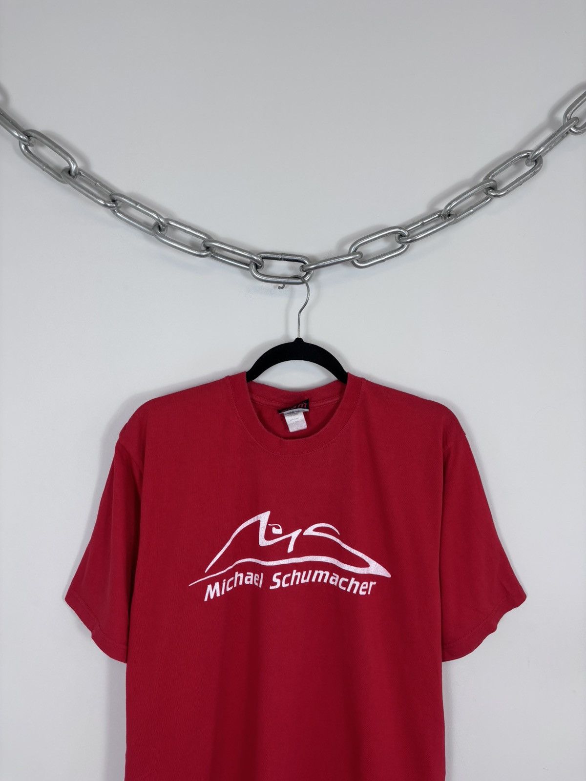 Other Vintage Michael Schumacher F1 Red Big Logo Racing T-Shirt Size US L / EU 52-54 / 3 - 2 Thumbnail