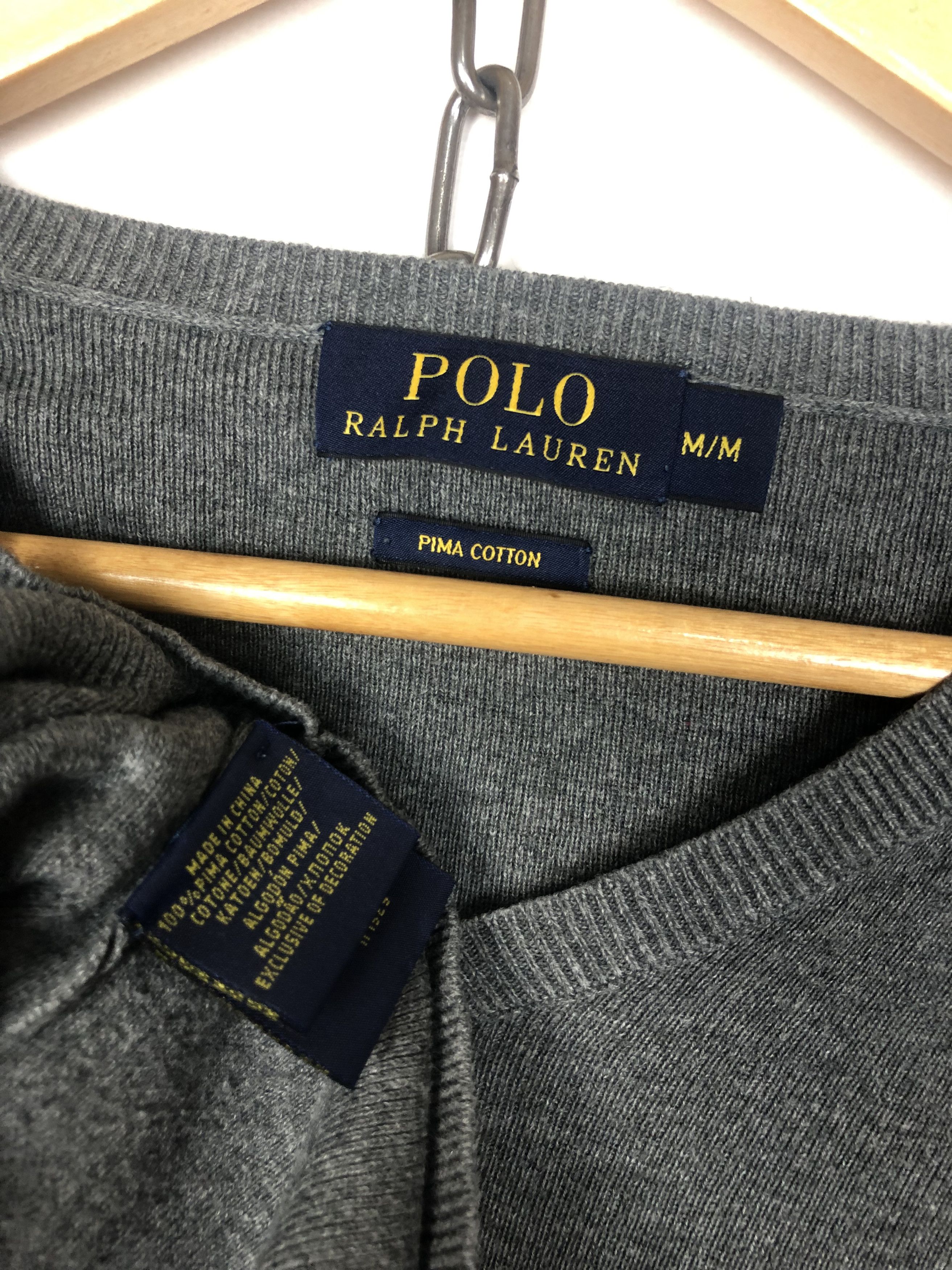 Polo Ralph Lauren Polo Ralph Lauren Sweater Grey Pullover size M Size US M / EU 48-50 / 2 - 8 Thumbnail