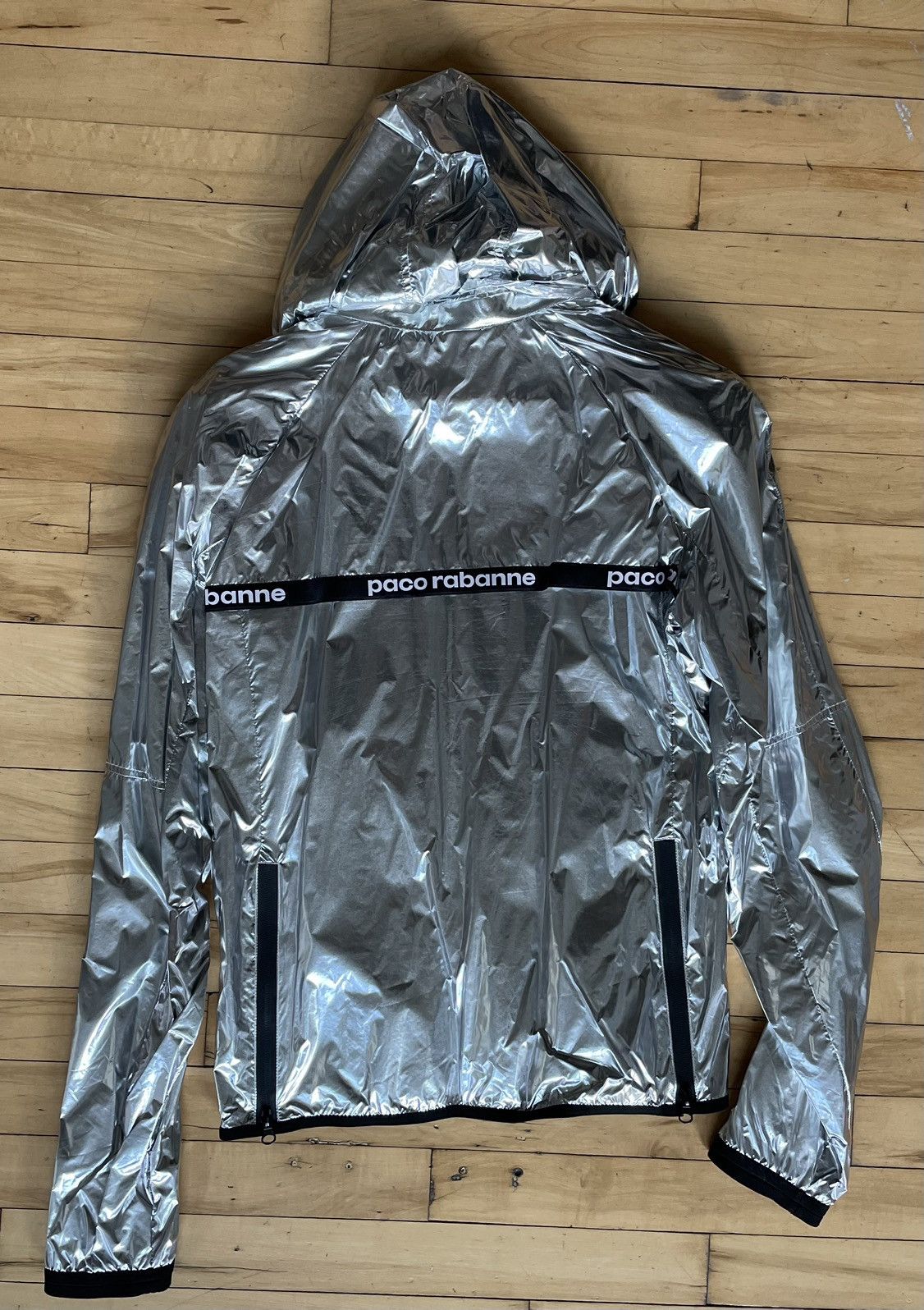 Paco Rabanne Rabanne Silver Bodyline windbreaker Jacket Size XL / US 12-14 / IT 48-50 - 6 Thumbnail