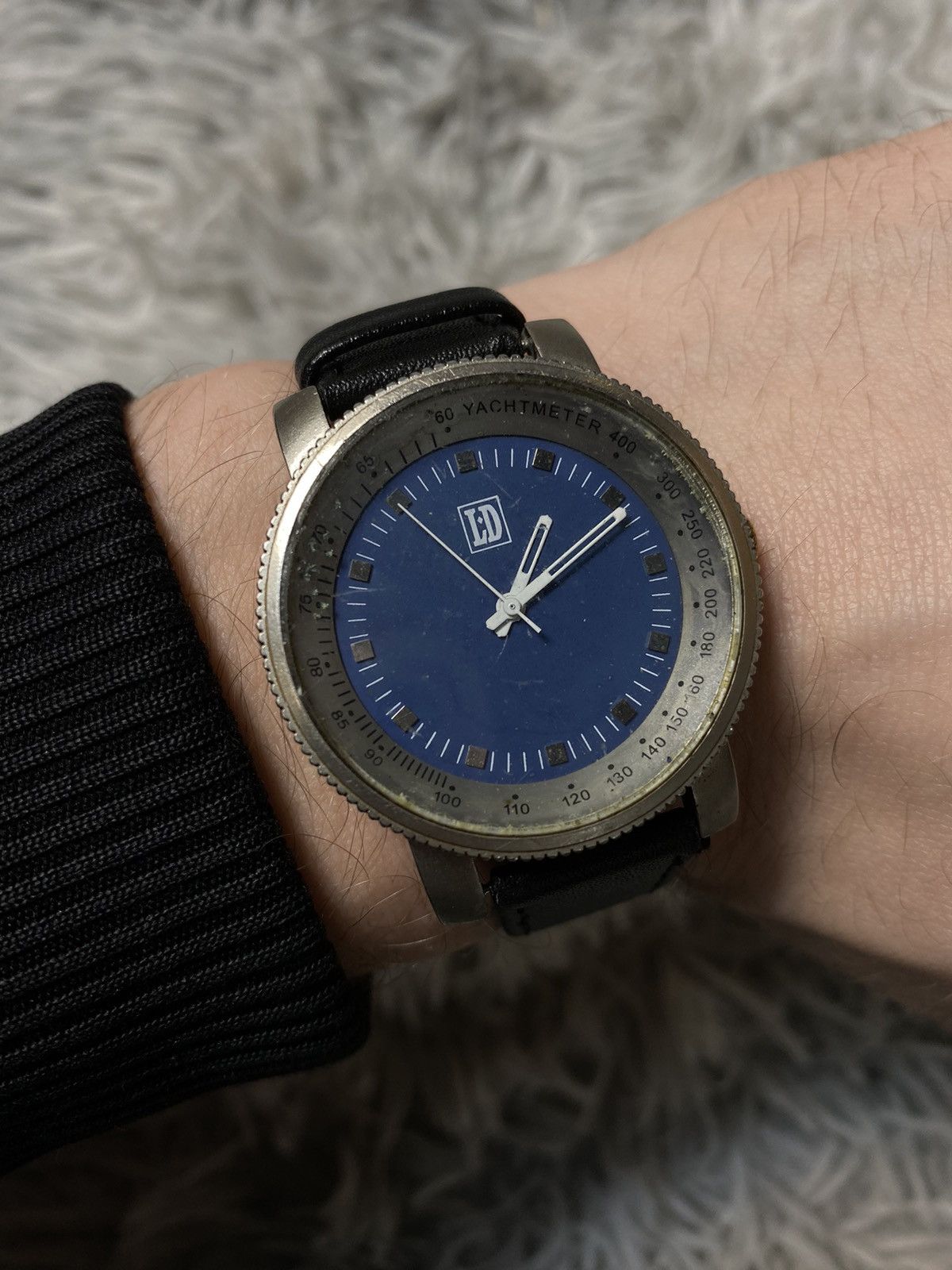 Vintage LD Yachtmeter Blue Dial Vintage Watch Japan Movement Size ONE SIZE - 5 Thumbnail