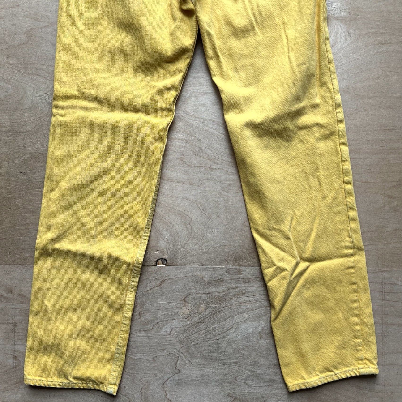 Levi's Vintage Levi's 501 Jeans 25x30.5 Yellow 80s Denim For Women Made In USA Summer Size 42" / US 20 - 7 Thumbnail