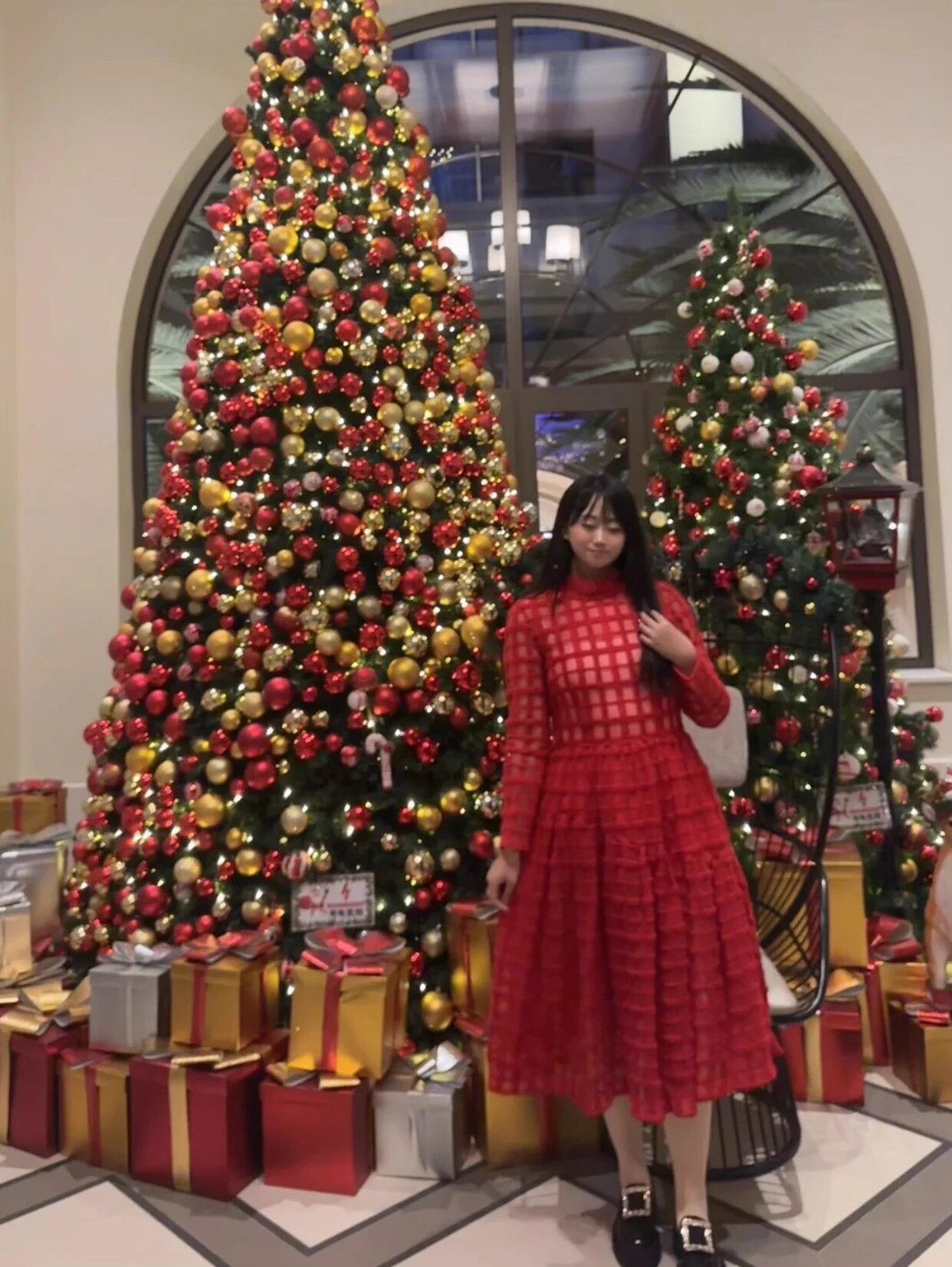 Simone Rocha Simone Rocha red plaid lace trim long dress UK12 Size M / US 6-8 / IT 42-44 - 2 Thumbnail