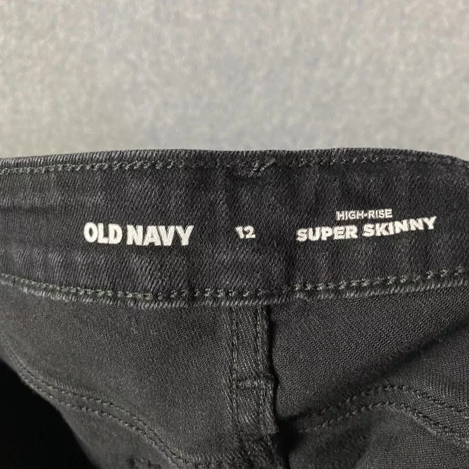 Old Navy Old Navy Jeans Women's Size 12 Super Skinny HIgh Rise Denim Size 34" / US 12 / IT 48 - 8 Thumbnail