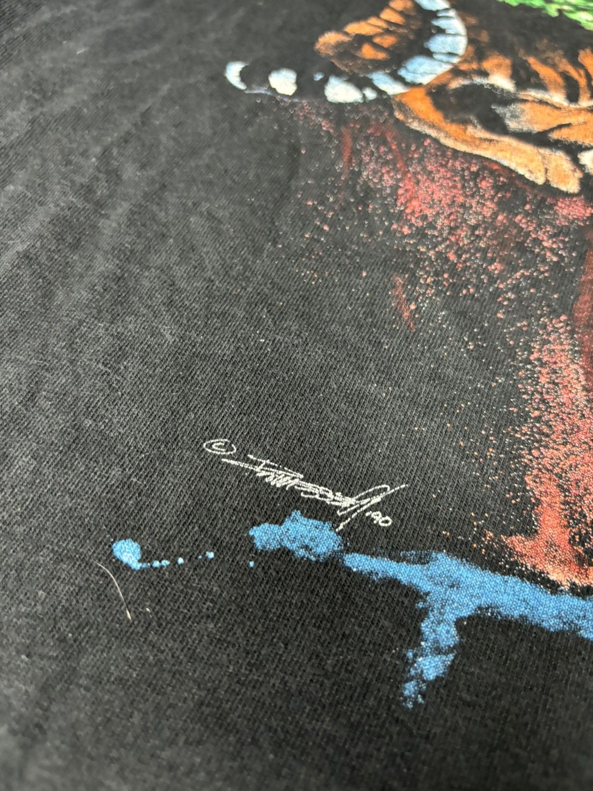 Vintage Vintage 90s Harlequin William Blake Tiger Burning Bright Size US M / EU 48-50 / 2 - 5 Thumbnail