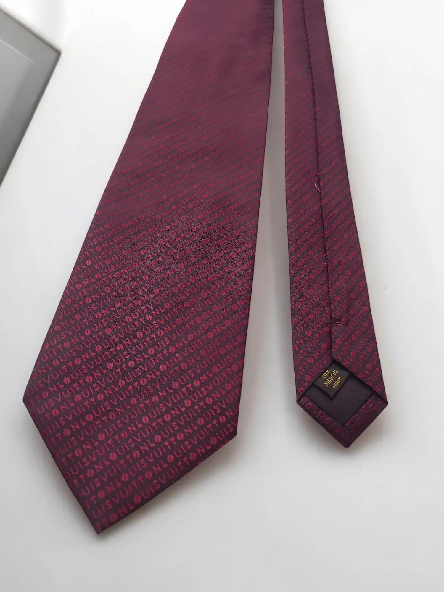 Louis Vuitton Louis Vuitton Silk Overflow Monogram Tie Cravatte Size ONE SIZE - 5 Thumbnail