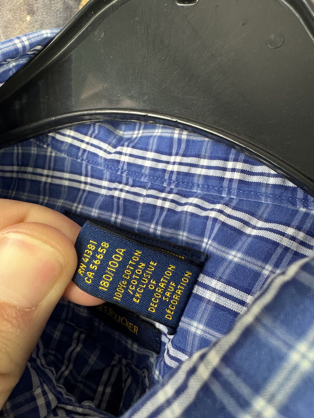 Polo Ralph Lauren Polo Ralph Lauren Short Sleeve Shirt Blue Checkered Classic Size US L / EU 52-54 / 3 - 8 Thumbnail