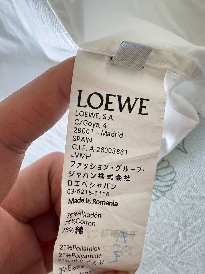 Loewe LOEWE White minimalist shirt. Size M / US 6-8 / IT 42-44 - 4 Thumbnail