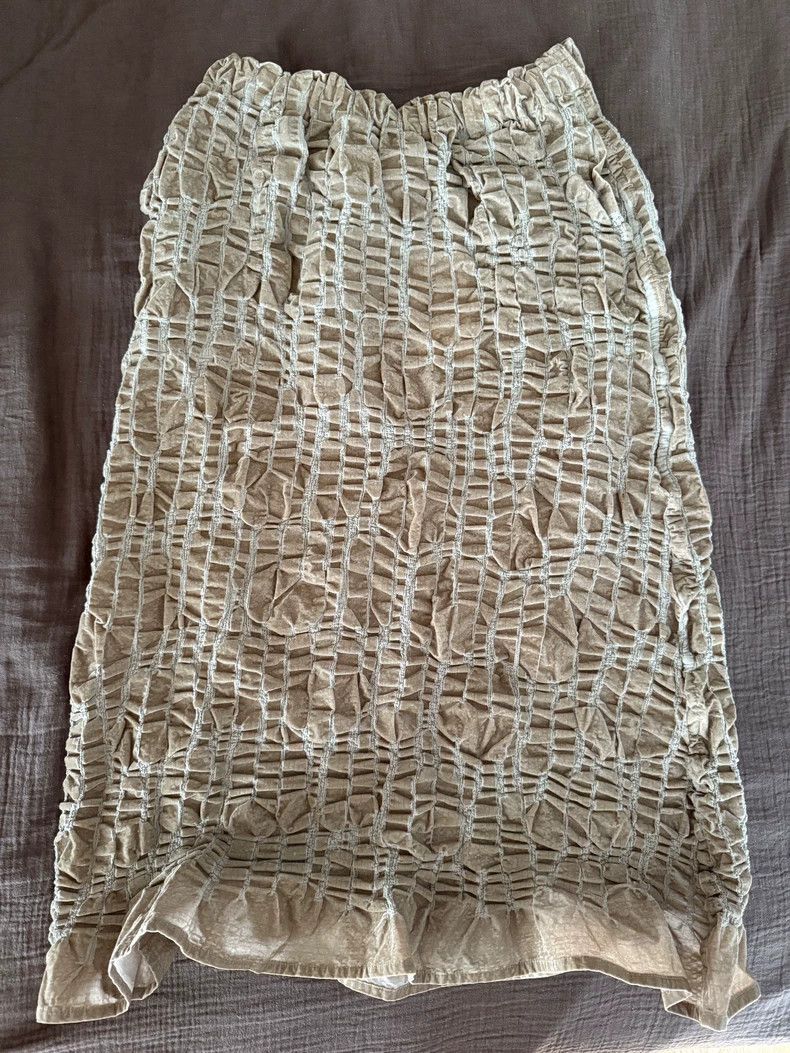 Issey Miyake Issey Miyake size:one size Brown pleated skirt Size 22" - 2 Thumbnail