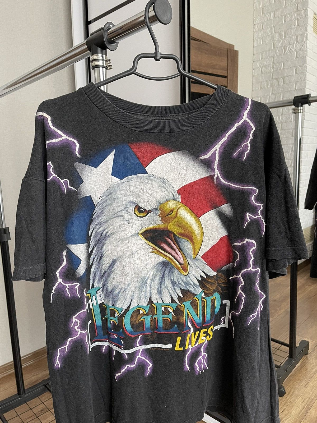 Vintage American Eagles Thunder Vintage USA T-Shirt Tee 90s Size US L / EU 52-54 / 3 - 4 Thumbnail