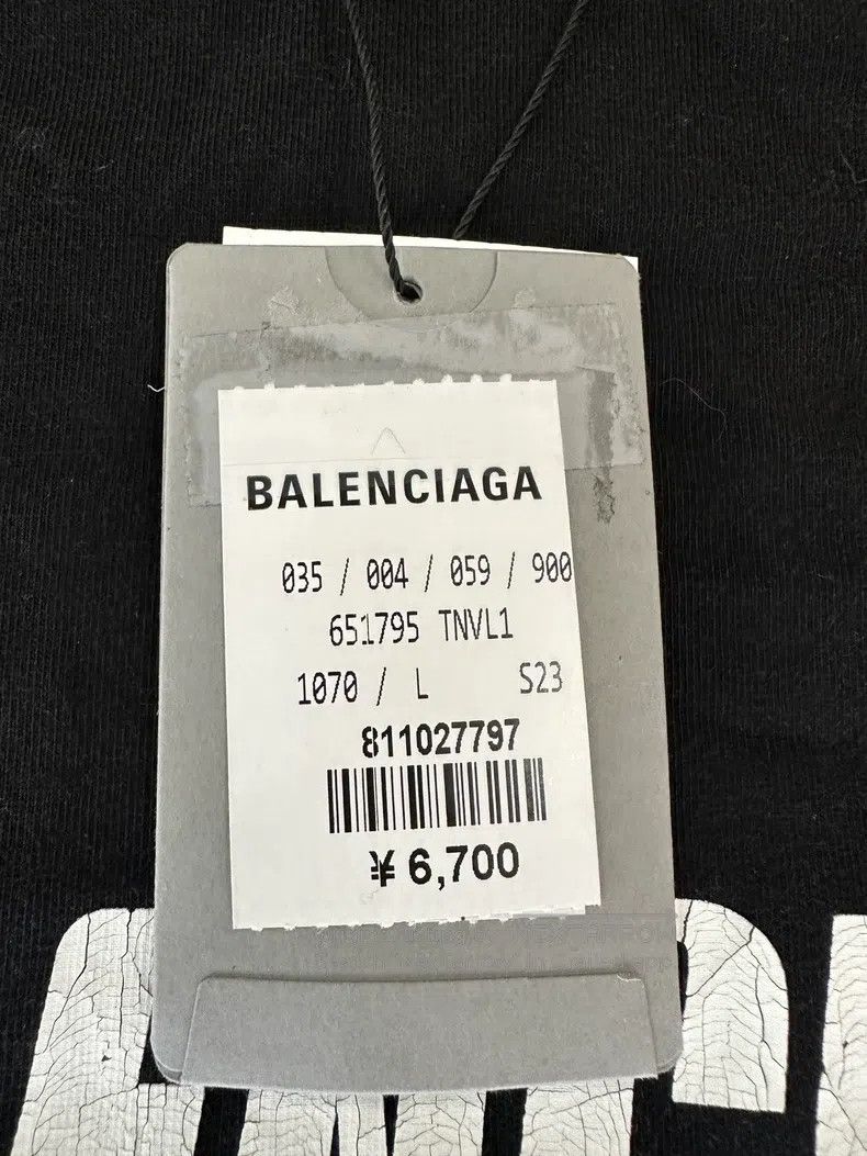 Balenciaga Balenciaga Washed Logo Short Sleeve Size US L / EU 52-54 / 3 - 2 Thumbnail