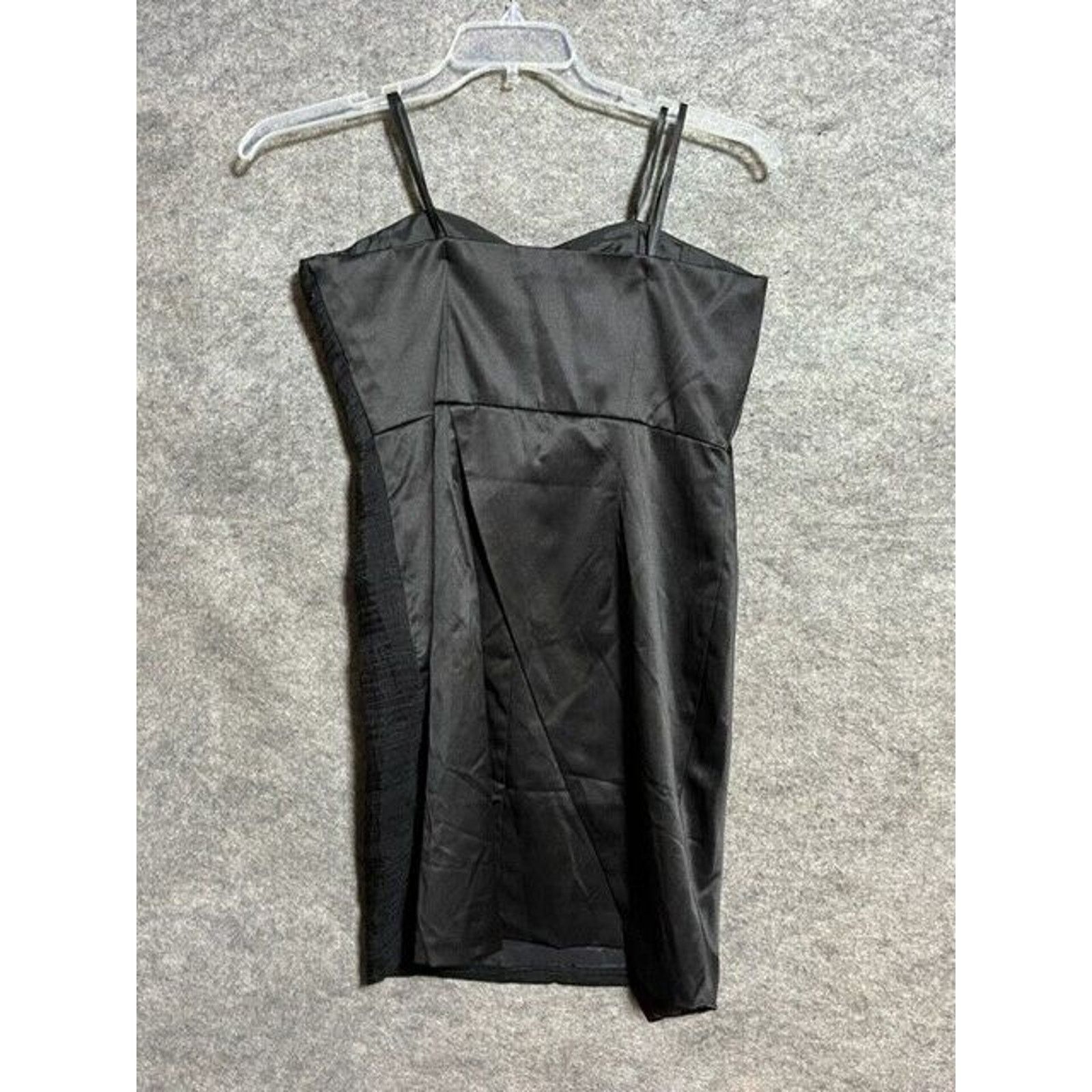 Other BCBGeneration Y2K Dress 8 Fit Flare Asymmetric Lined Black Size M / US 6-8 / IT 42-44 - 2 Thumbnail