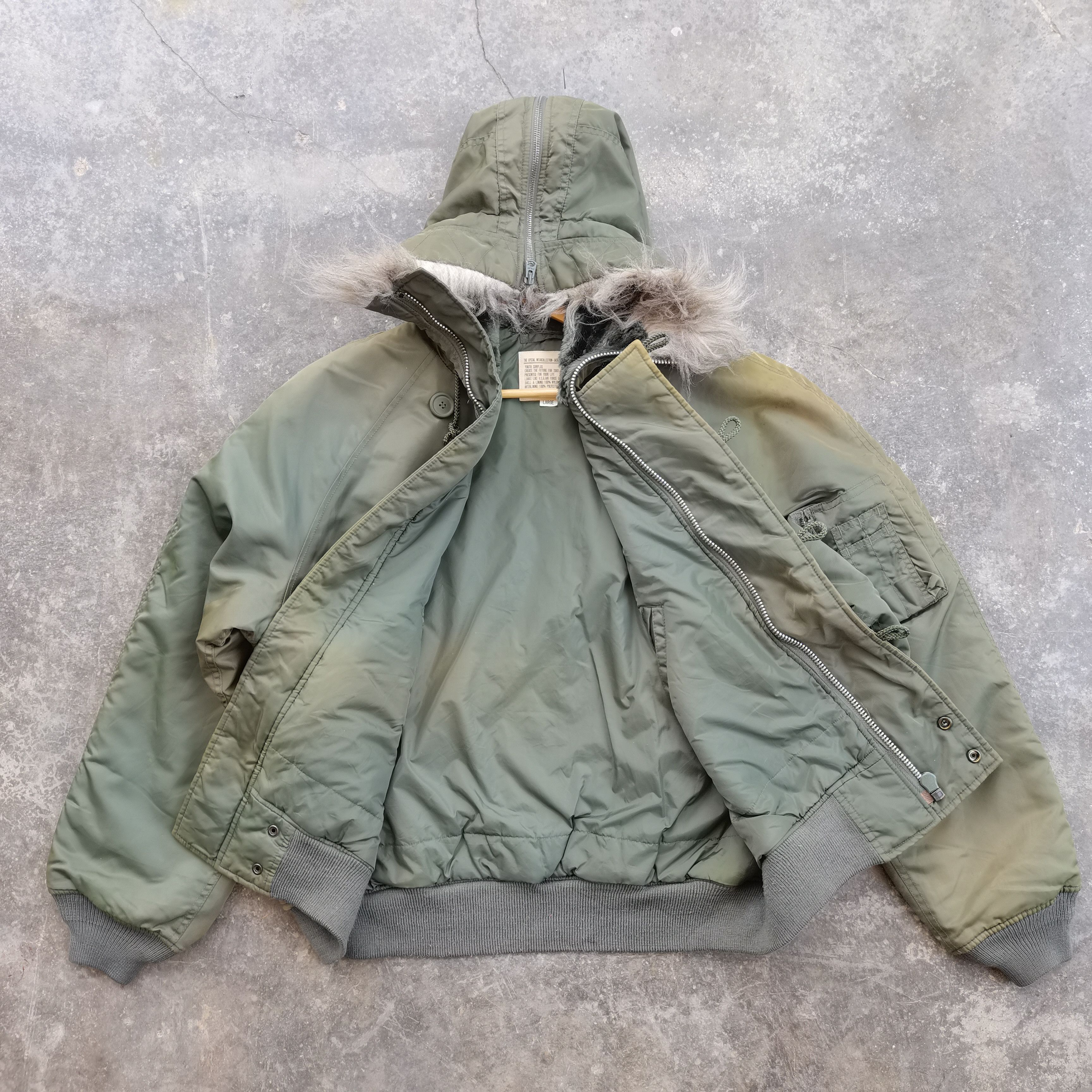 Vintage Steals🔥Vtg Faded The Special Wear Collection N 2B Bomber Size US L / EU 52-54 / 3 - 2 Thumbnail